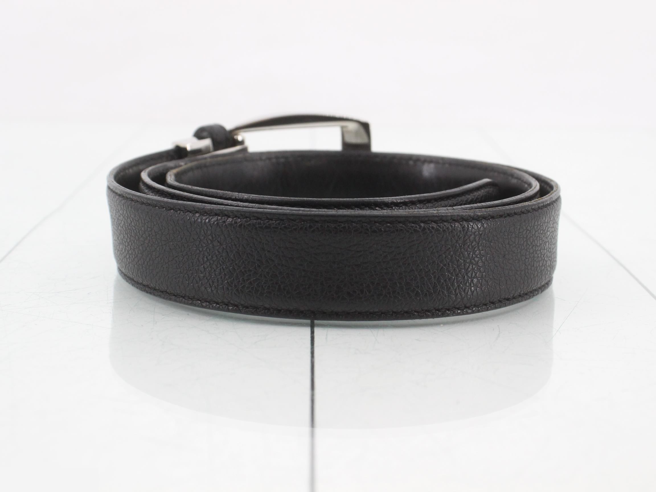 Bulgari leather belt — view 2