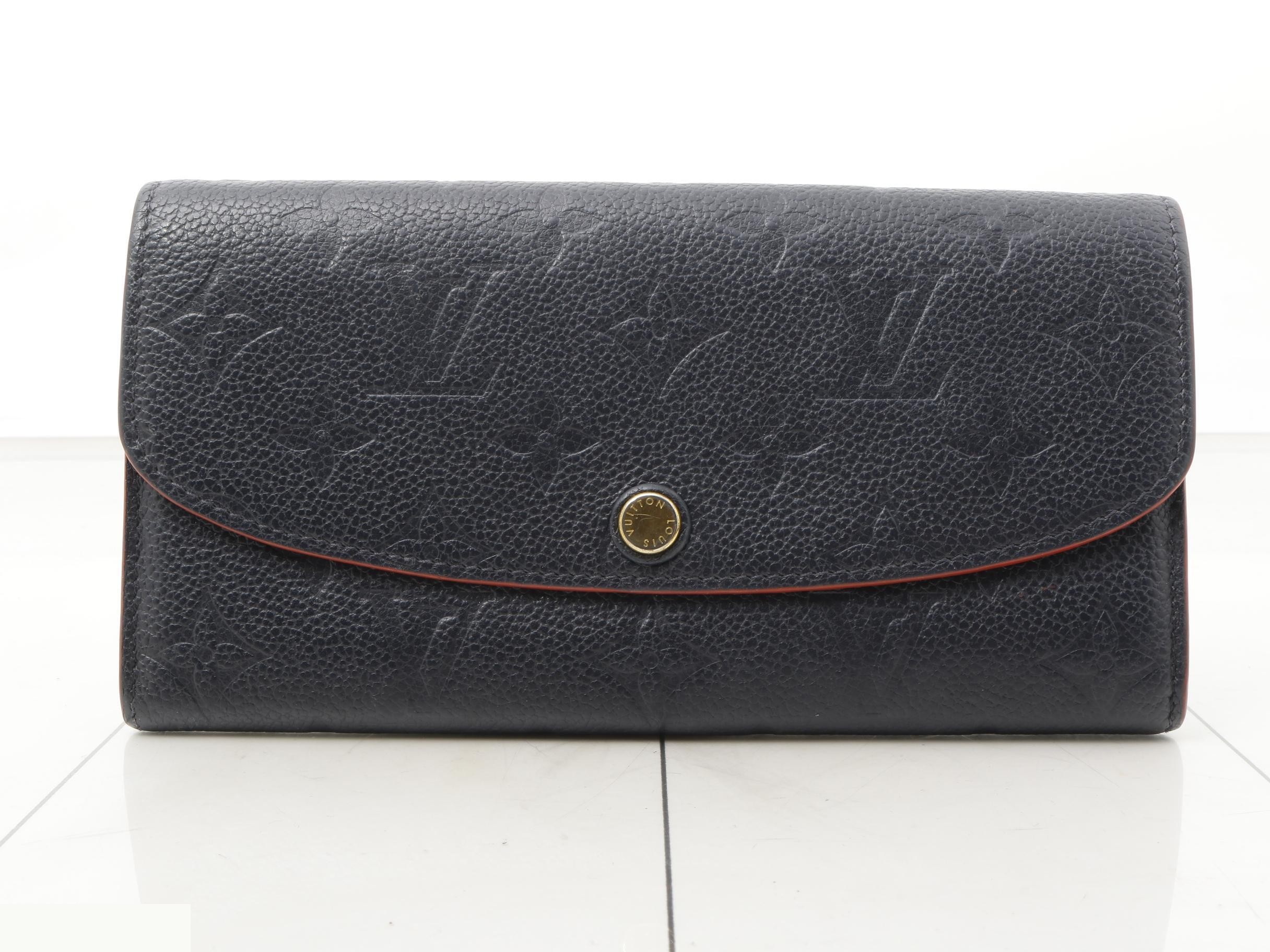 Empreinte Portefeuille Emilie Marine Rouge