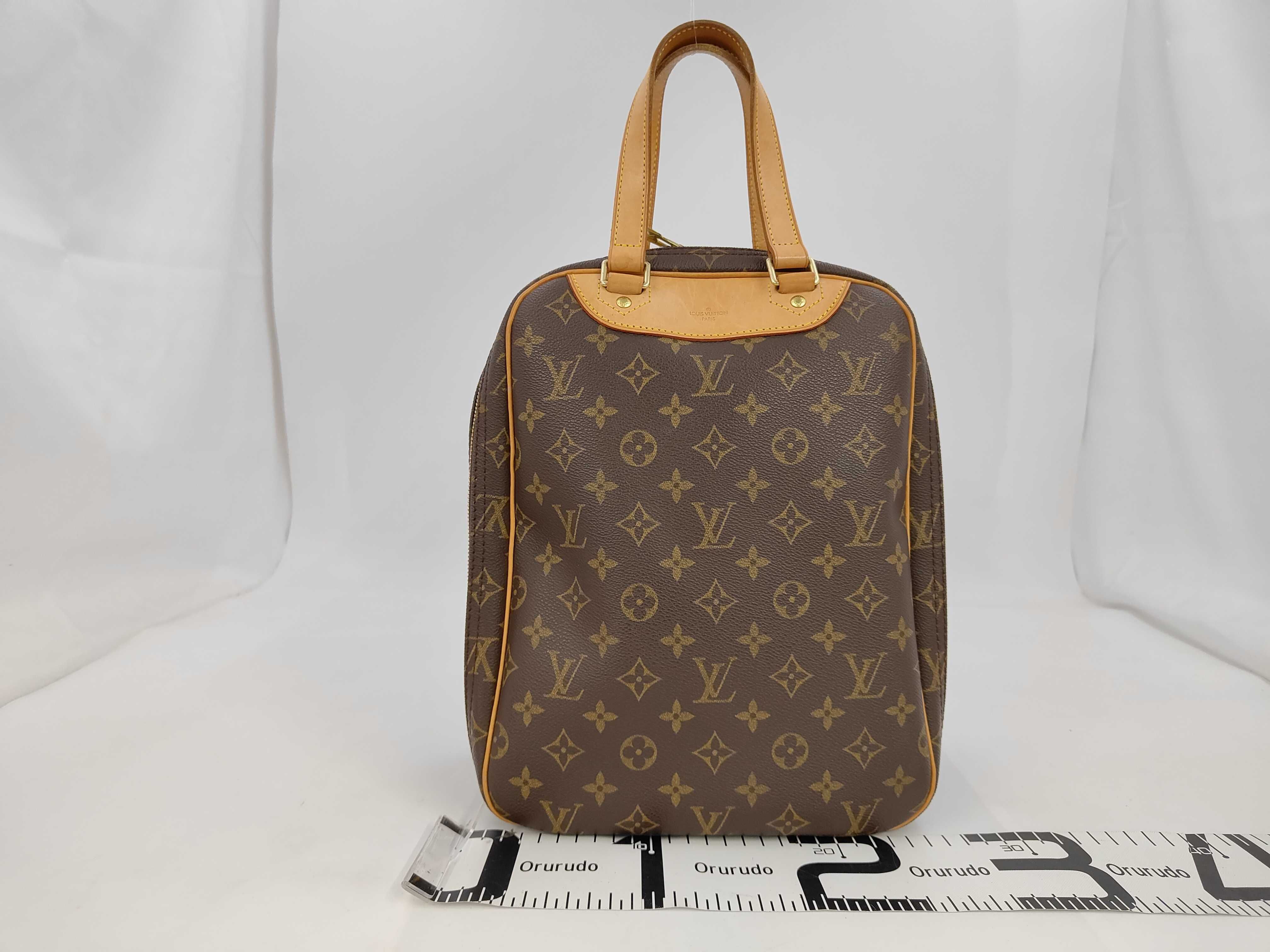 Monogram Louis Vuitton M41450 Excursion Shoe Case Shoe Bag Handbag Monogram Brown Handbag — view 2