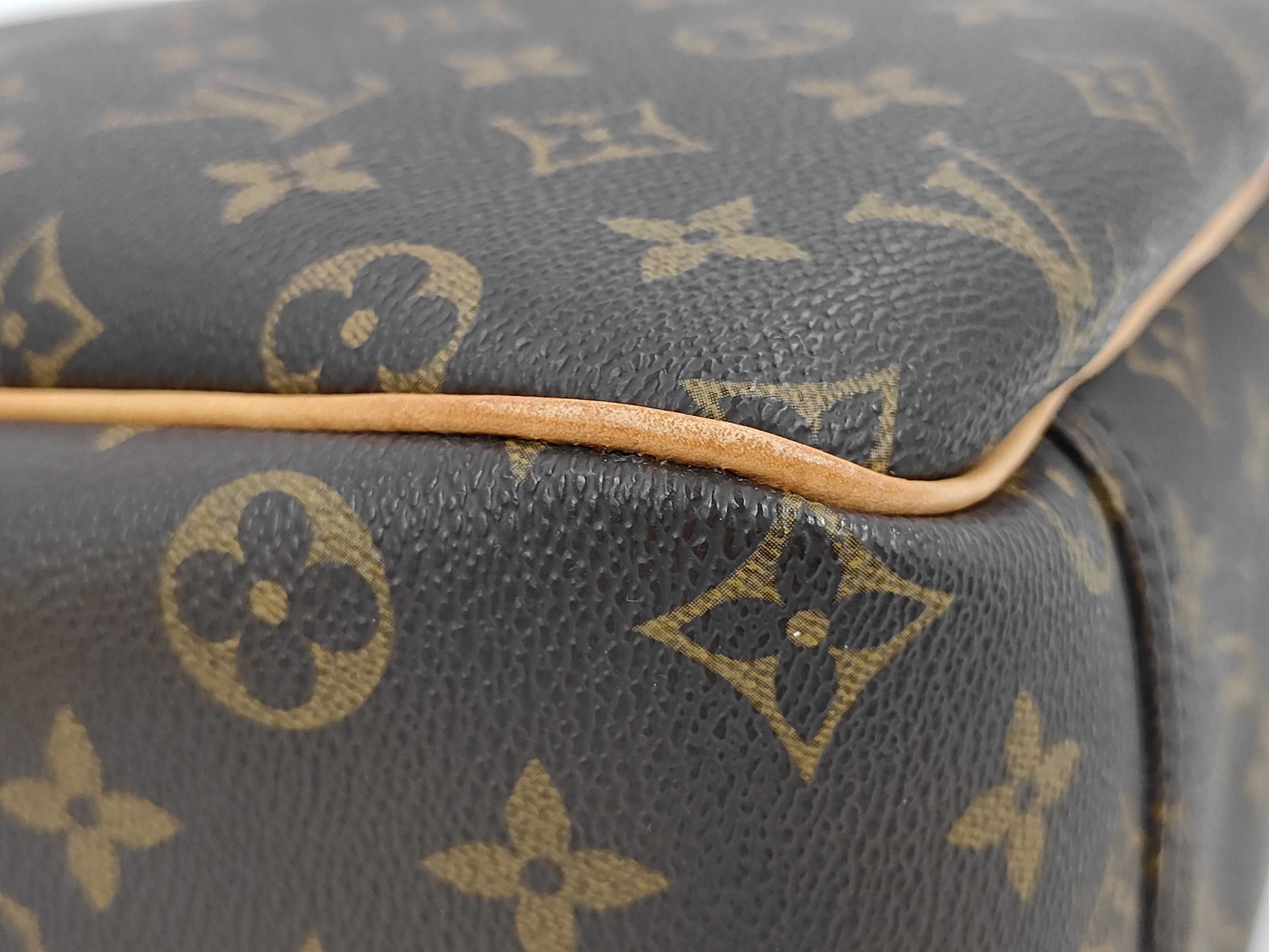 Monogram Louis Vuitton M41450 Excursion Shoe Case Shoe Bag Handbag Monogram Brown Handbag — view 4