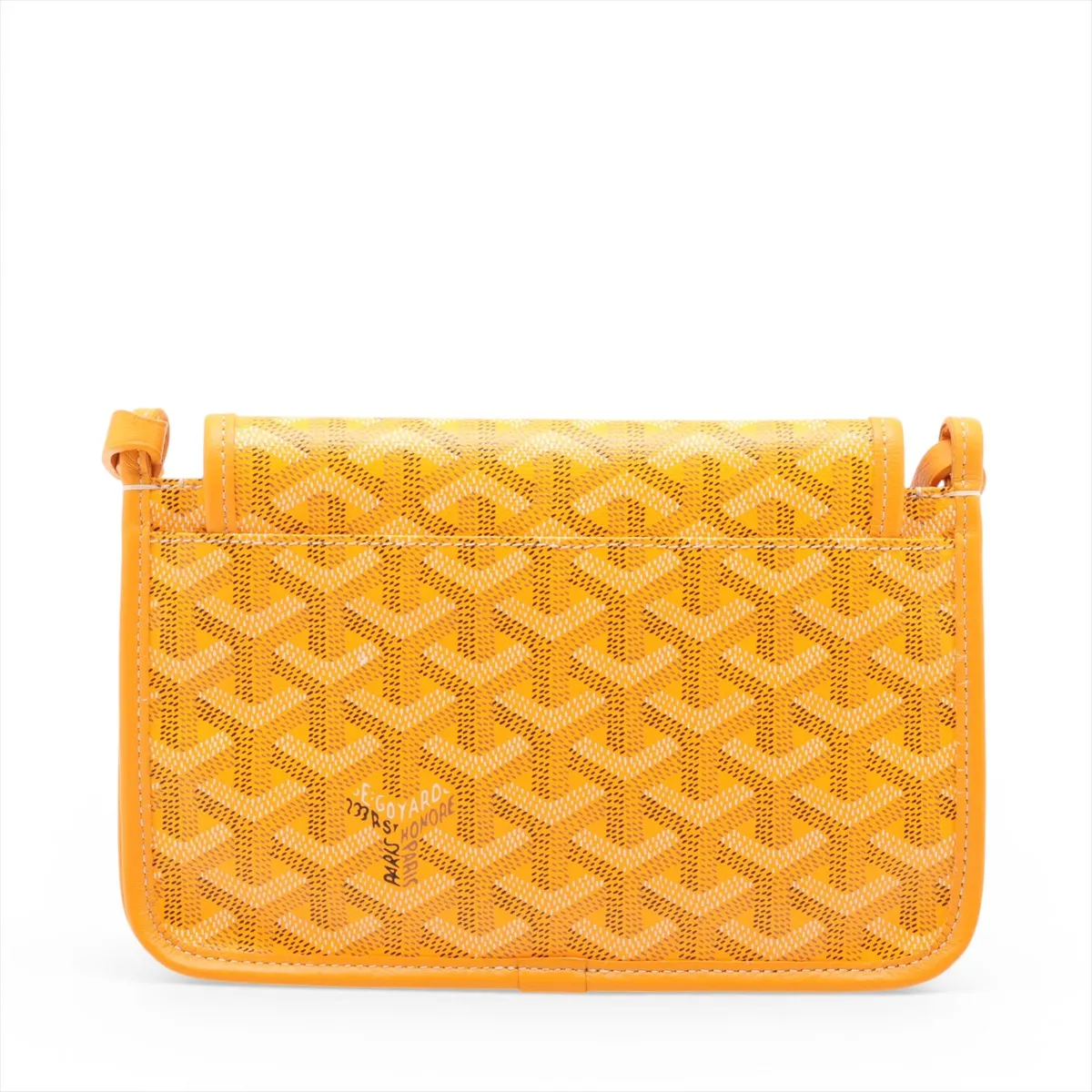 Plume Pouch Wallet PVC x Leather Shoulder Bag Yellow — view 2