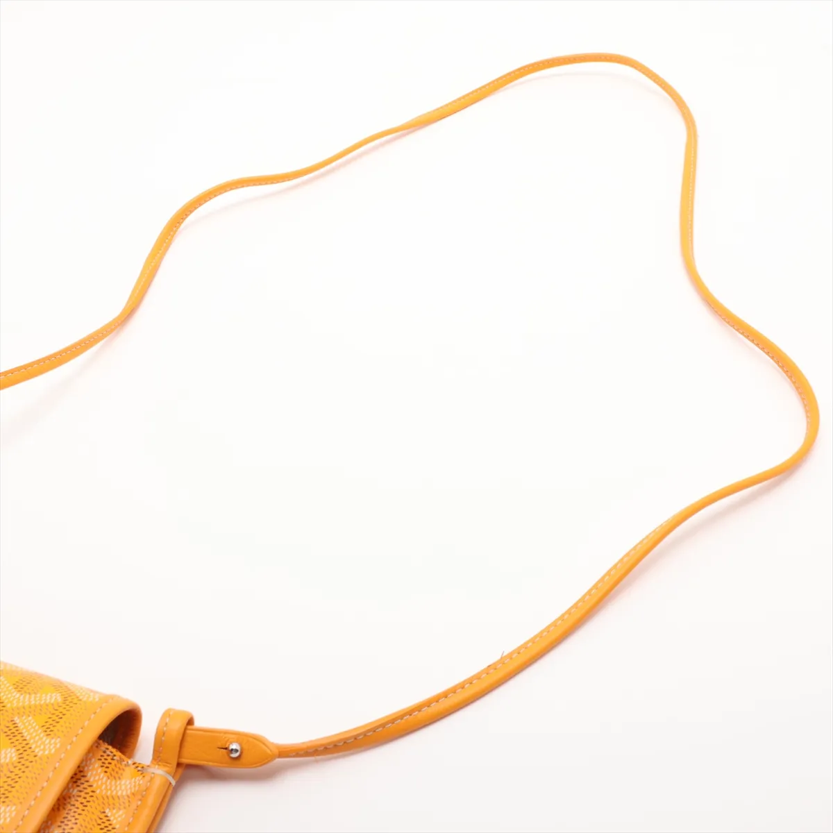 Plume Pouch Wallet PVC x Leather Shoulder Bag Yellow — view 5