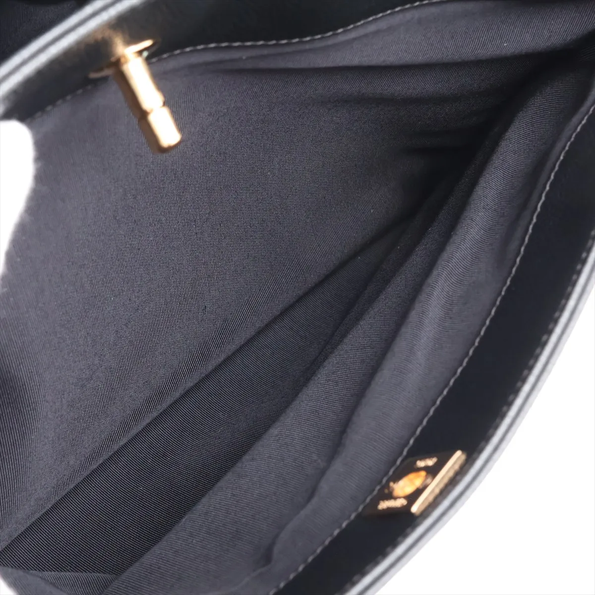 [Individually packaged] Chanel Executive Leather 2-Way Tote Bag, Black with Gold Hardware, 18028897, Serial Number 18 — view 11