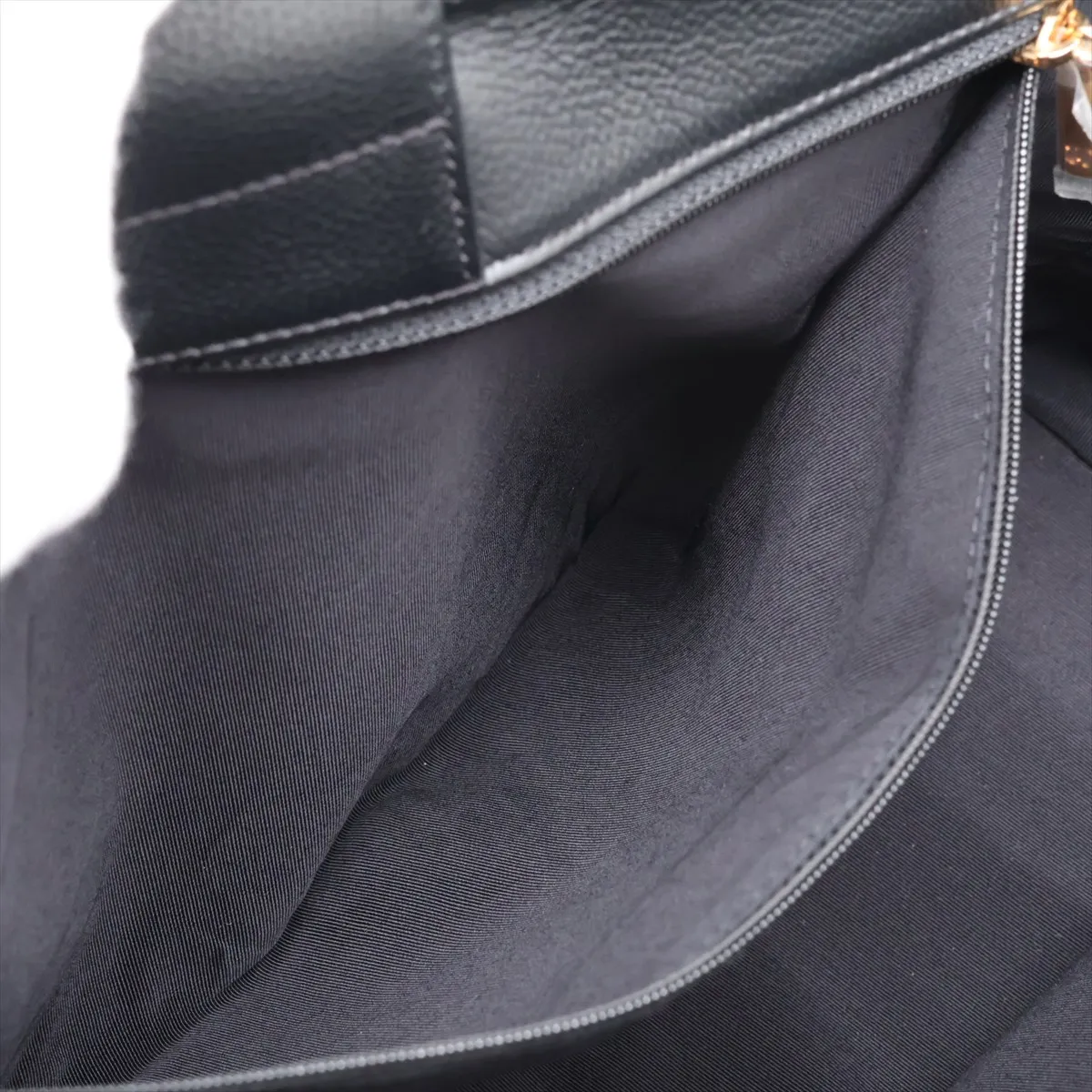 [Individually packaged] Chanel Executive Leather 2-Way Tote Bag, Black with Gold Hardware, 18028897, Serial Number 18 — view 9