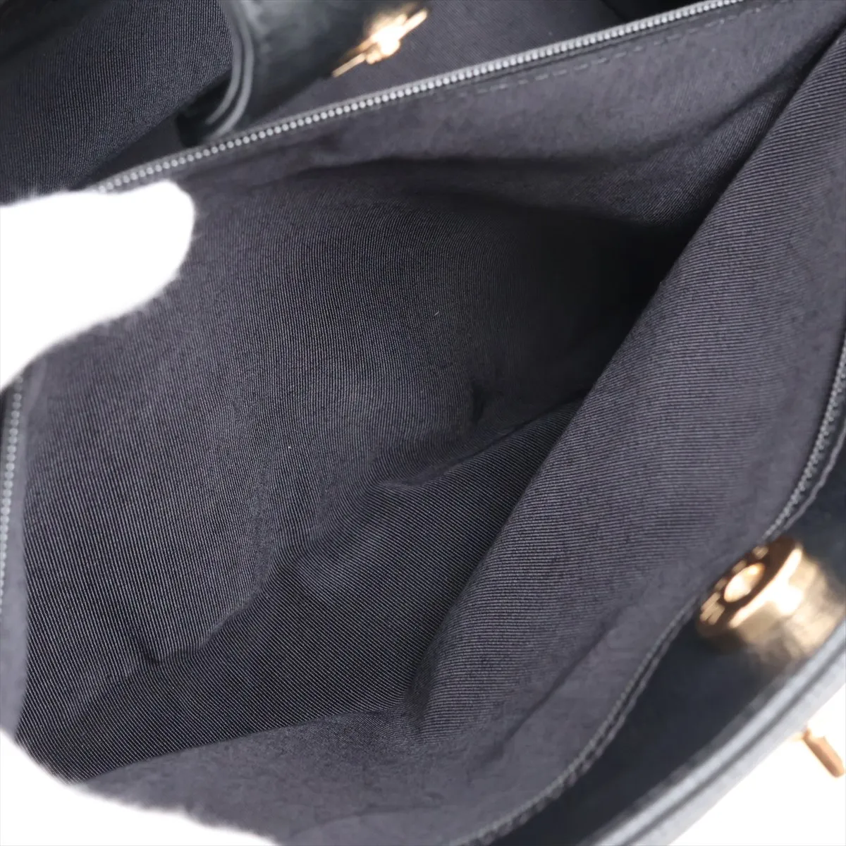 [Individually packaged] Chanel Executive Leather 2-Way Tote Bag, Black with Gold Hardware, 18028897, Serial Number 18 — view 10