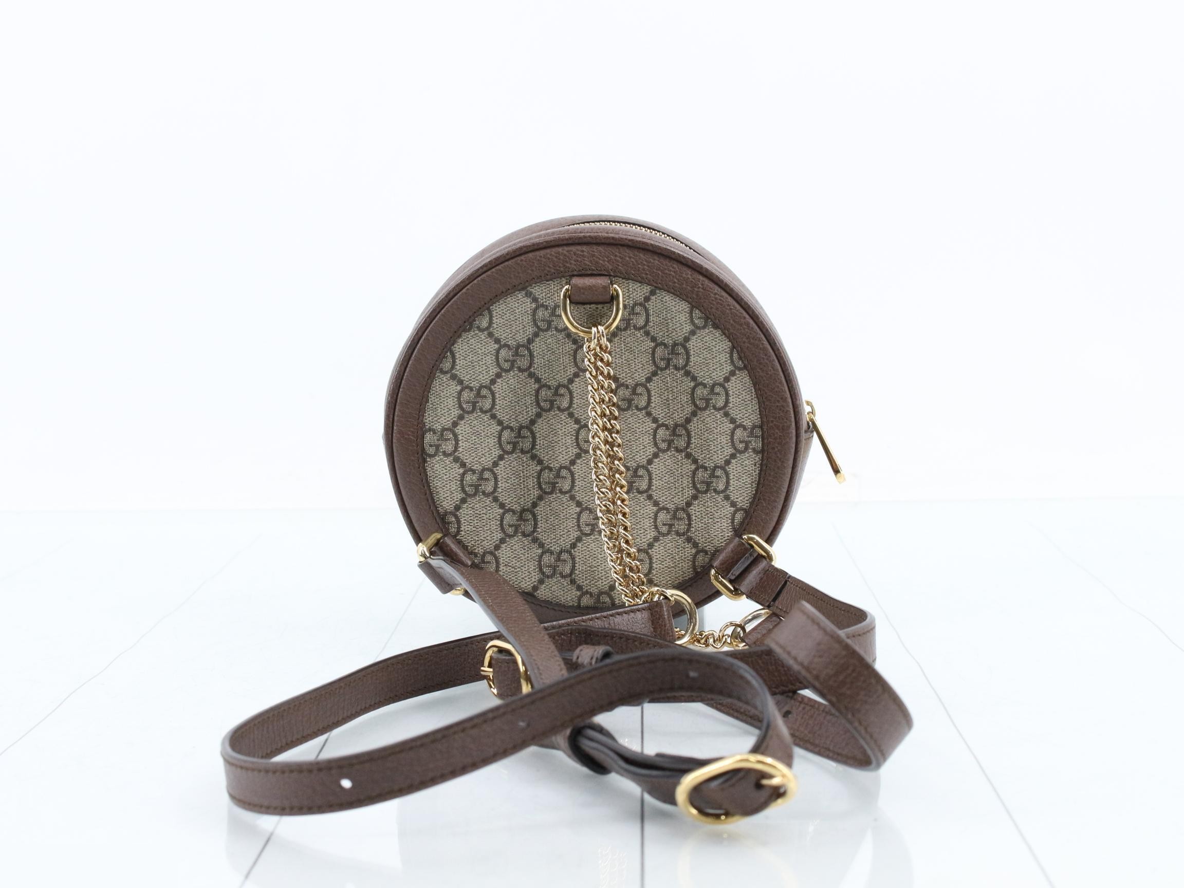 GG Supreme Ophidia Round Chain Shoulder Bag — view 2