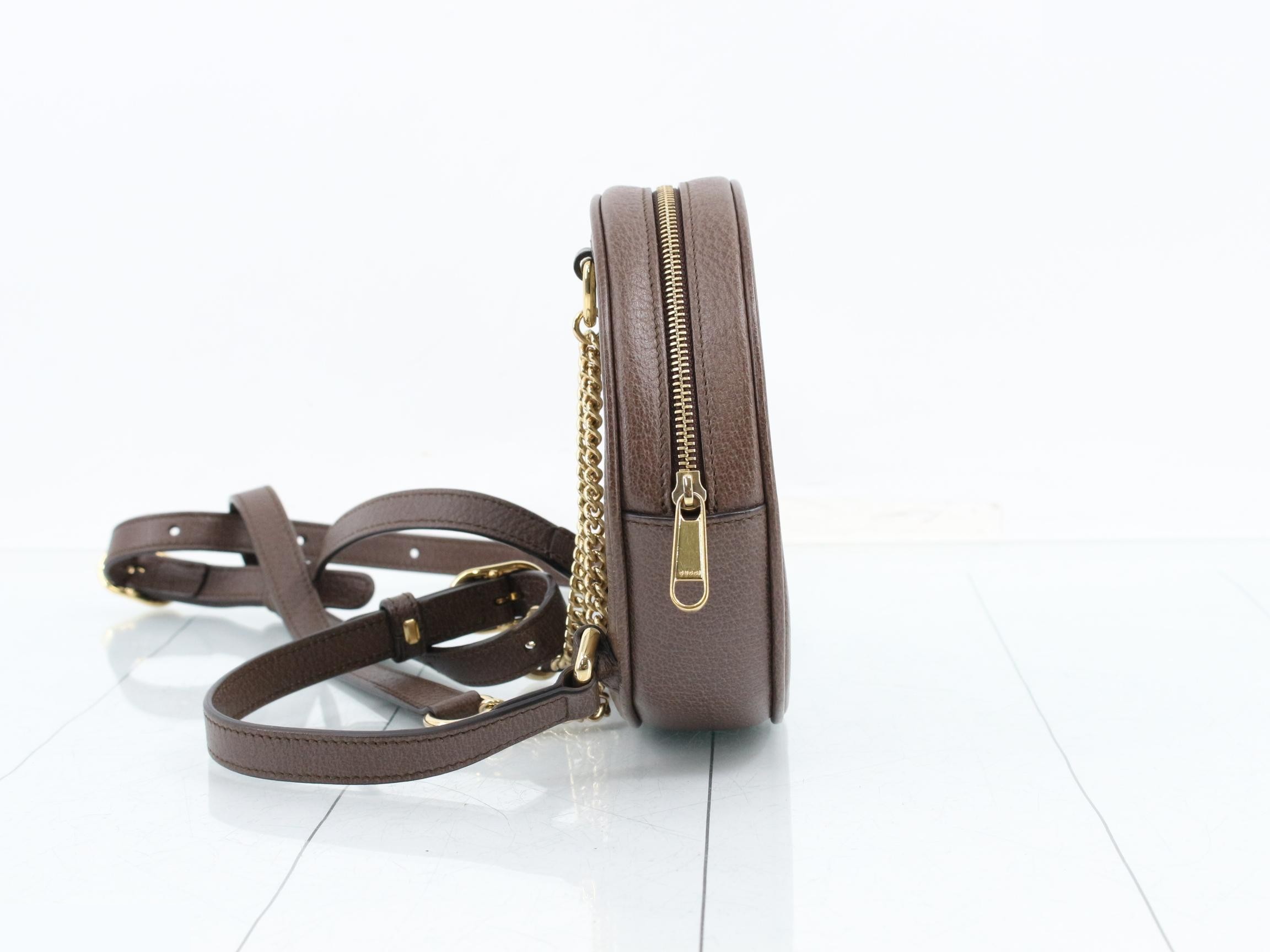 GG Supreme Ophidia Round Chain Shoulder Bag — view 4
