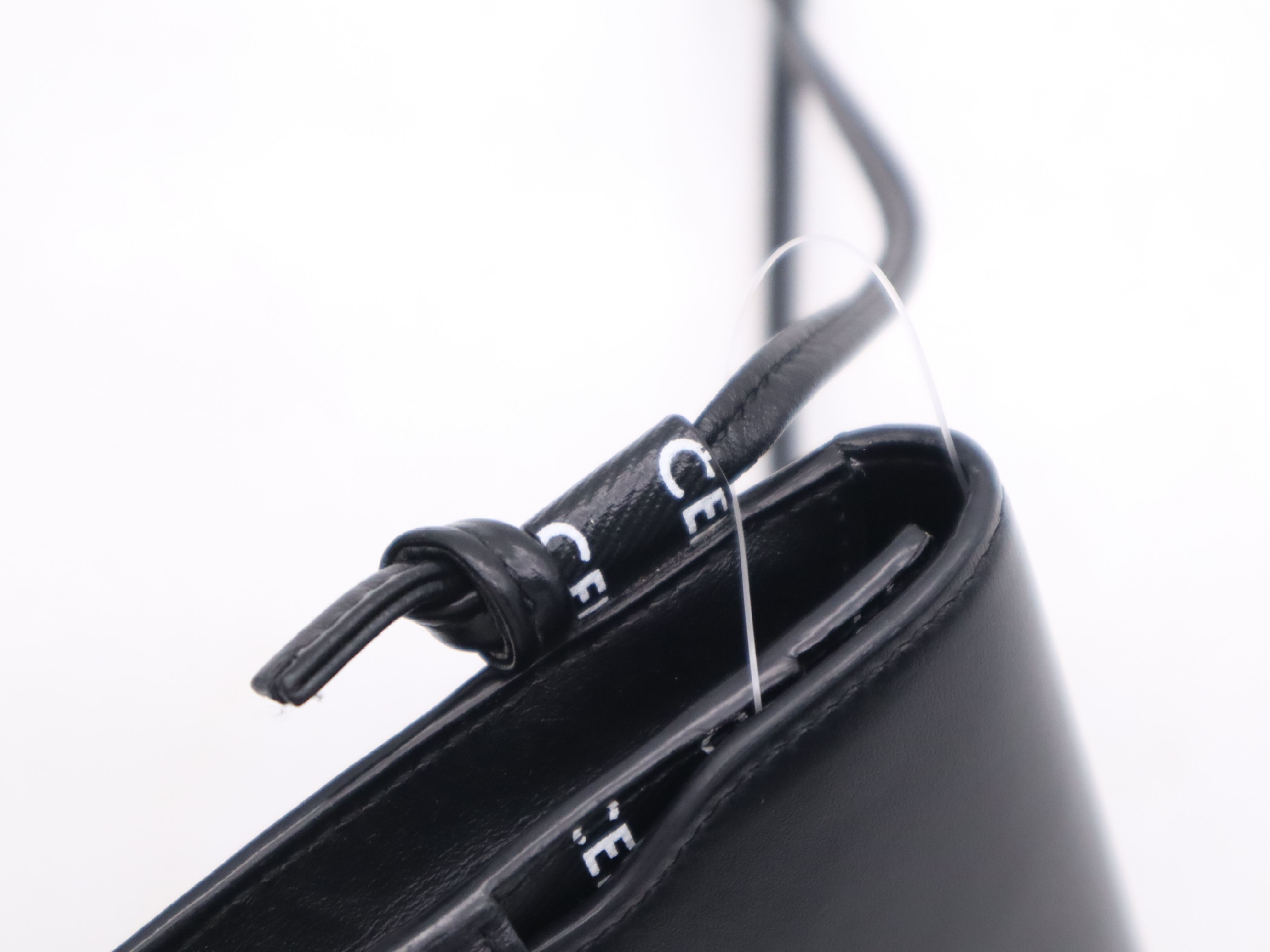 Leather Phone Holder, Black, with Dust Bag and Box, Shoulder Bag — view 7