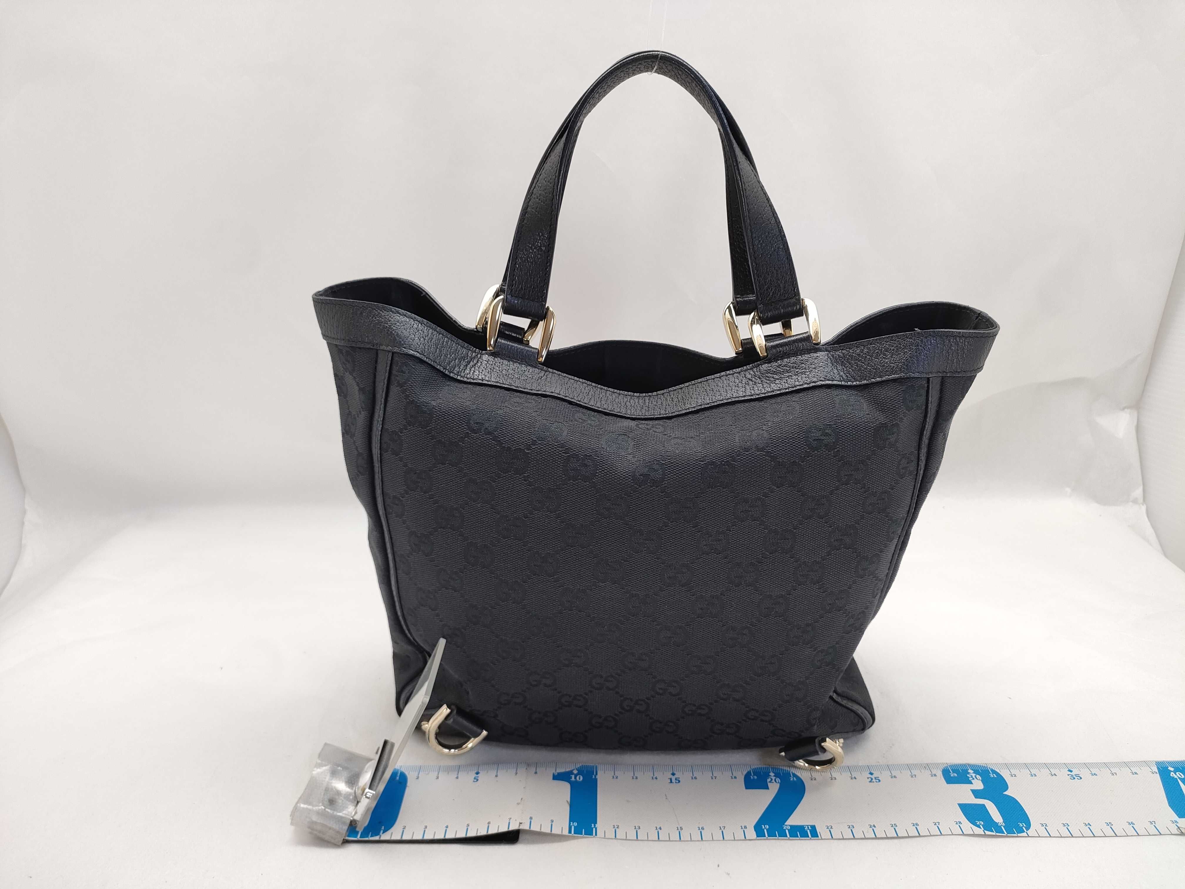 GG Canvas Handbag, Abbey Black — view 2