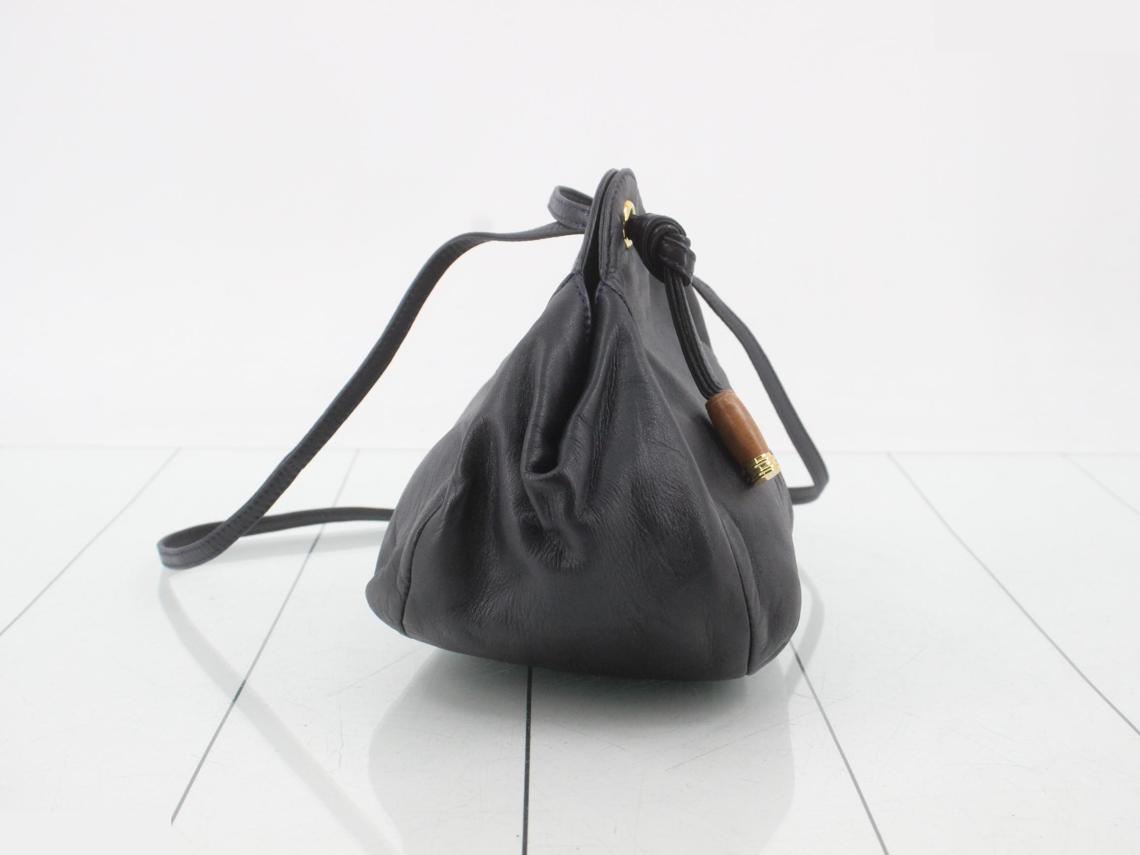 Anagram Shoulder Bag, Dark Blue — view 4