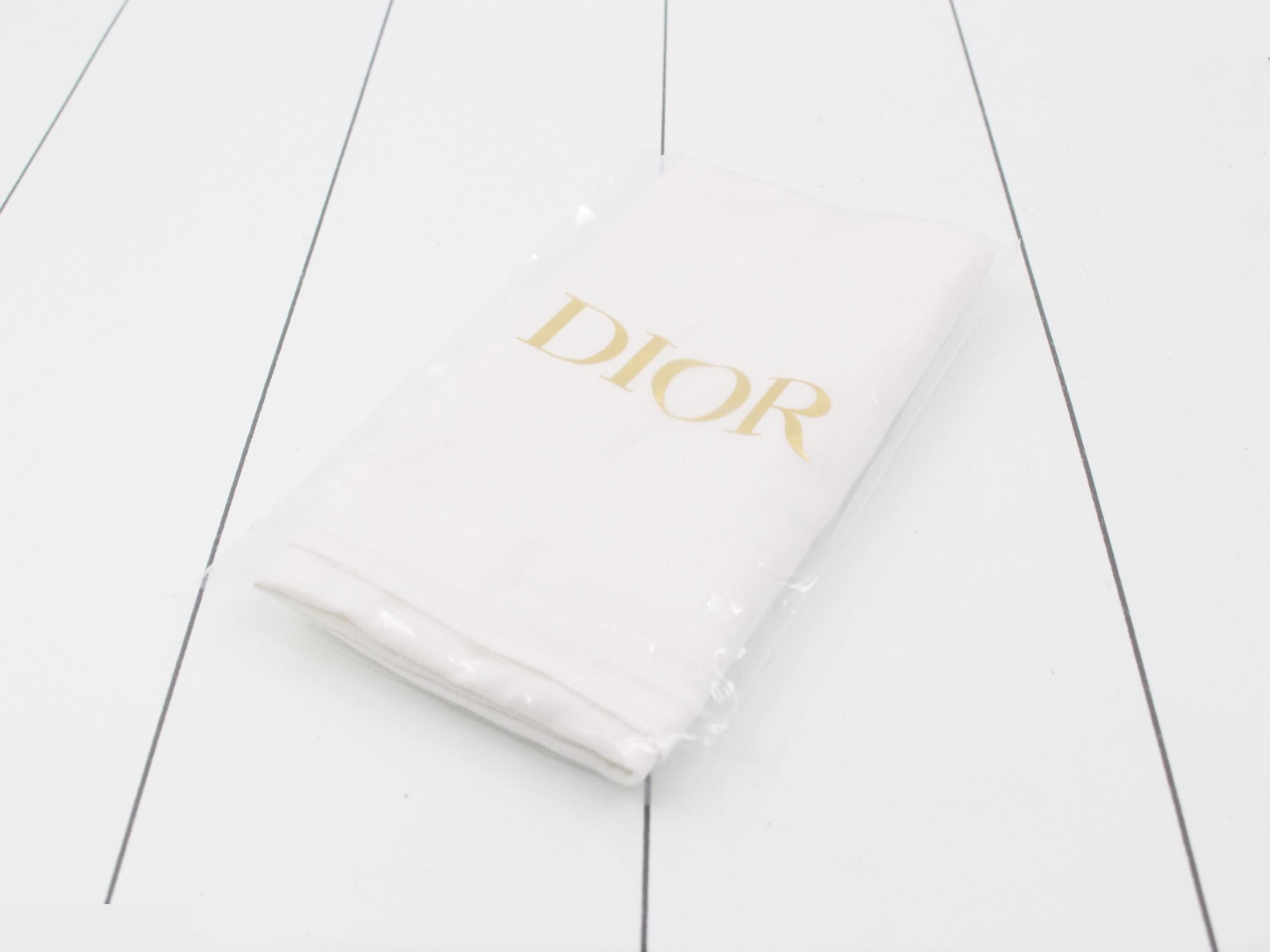 Lady Dior Canage Lamb Phone Holder/Shoulder Bag, White — view 5