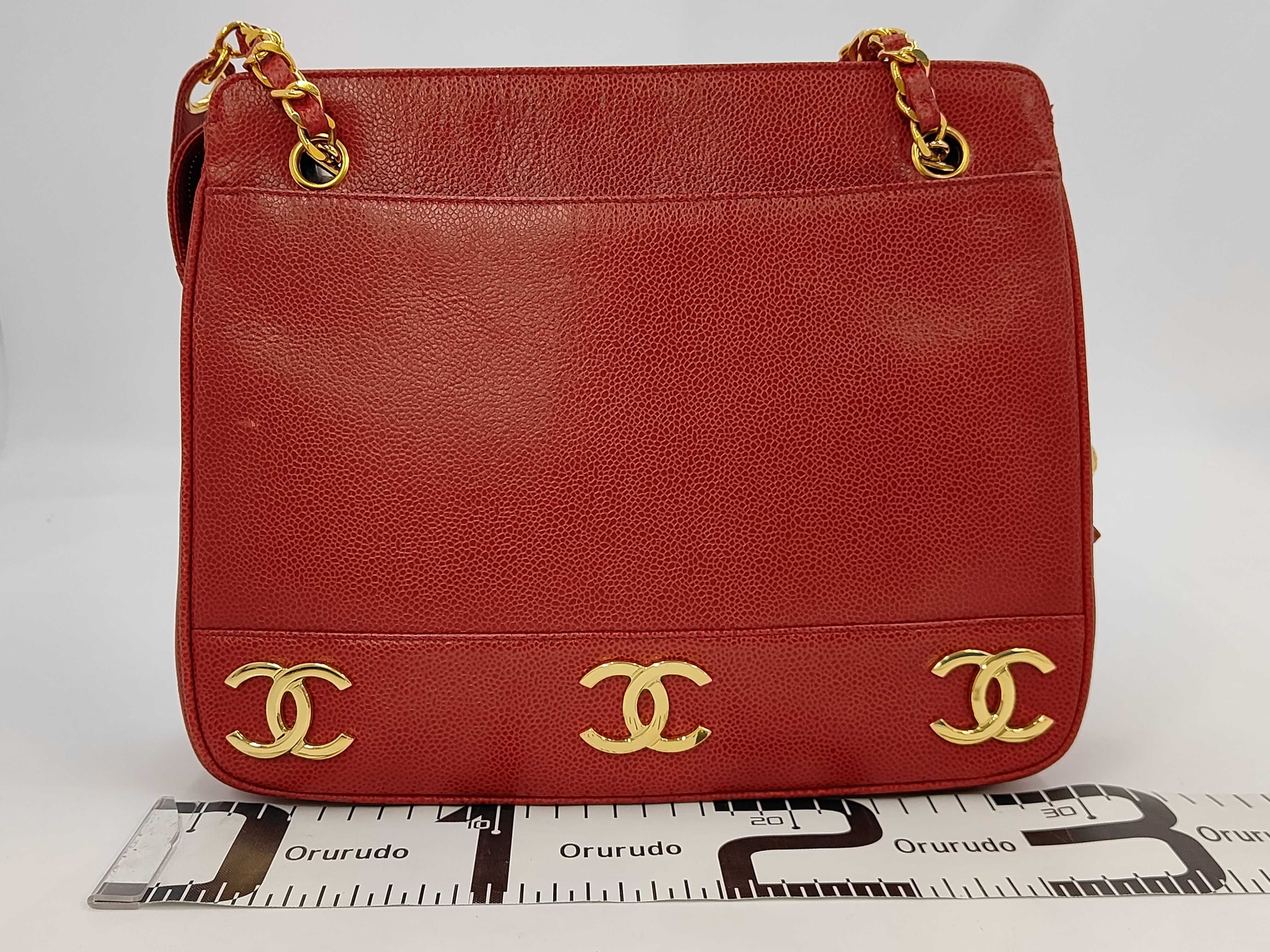 Triple Coco Caviar Shoulder Bag — view 2