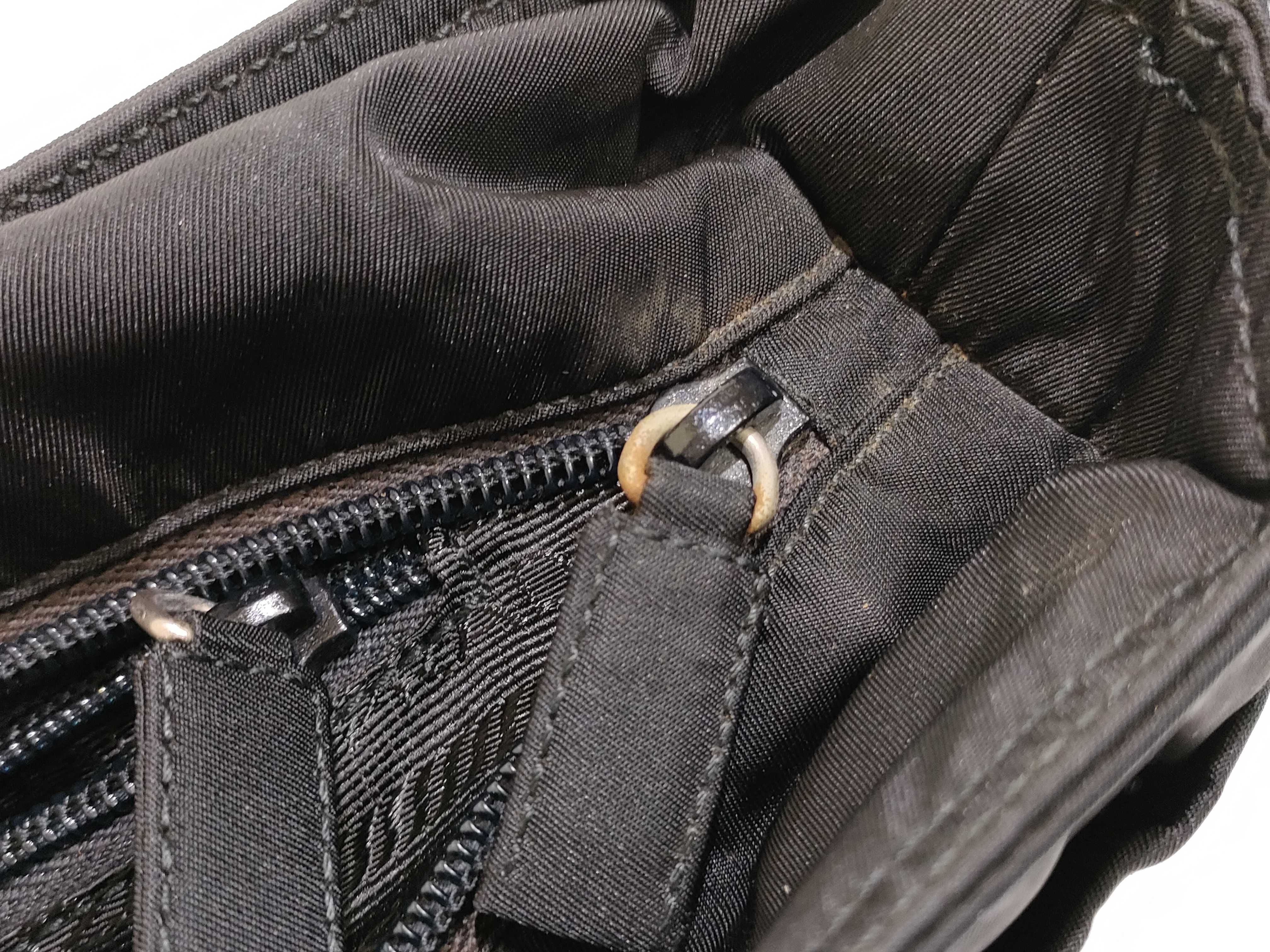 Nylon Prada Triangle Logo Nylon Tote Bag — view 12