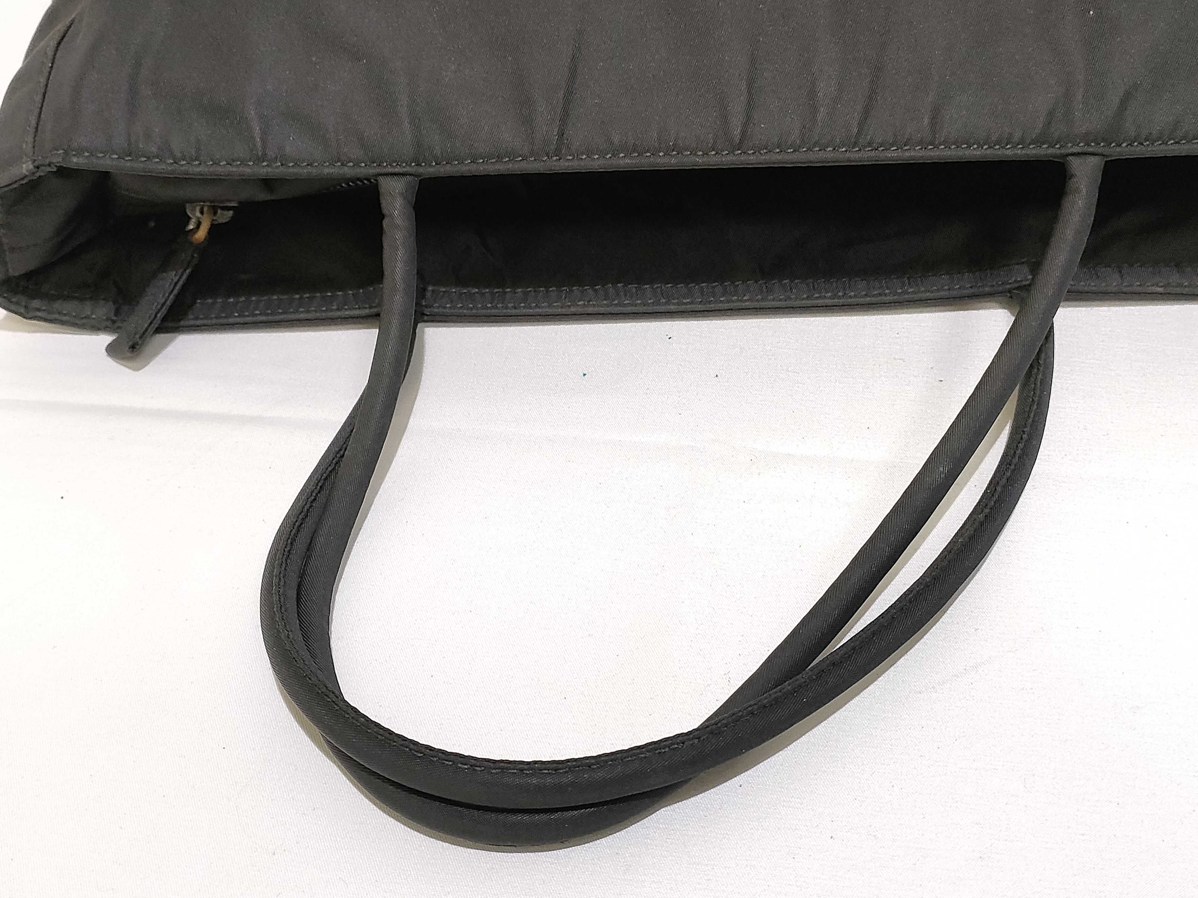 Nylon Prada Triangle Logo Nylon Tote Bag — view 3