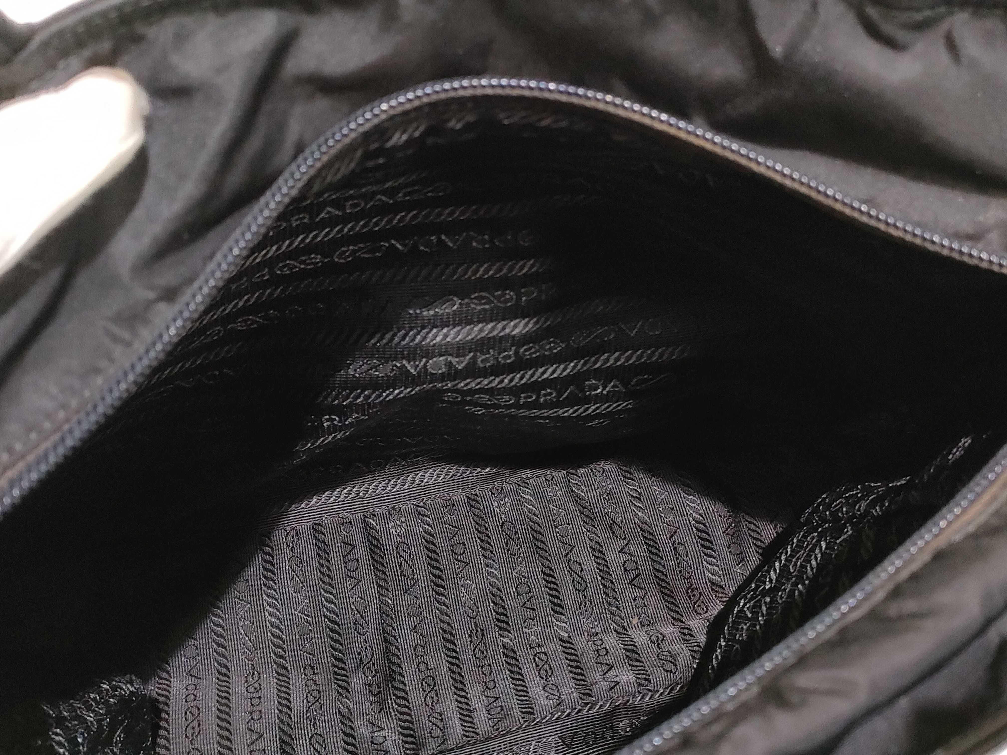 Nylon Prada Triangle Logo Nylon Tote Bag — view 9