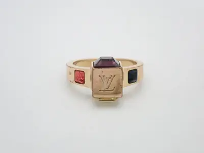 LV Logo Berg Gamble Ring GL0172 Size #8
