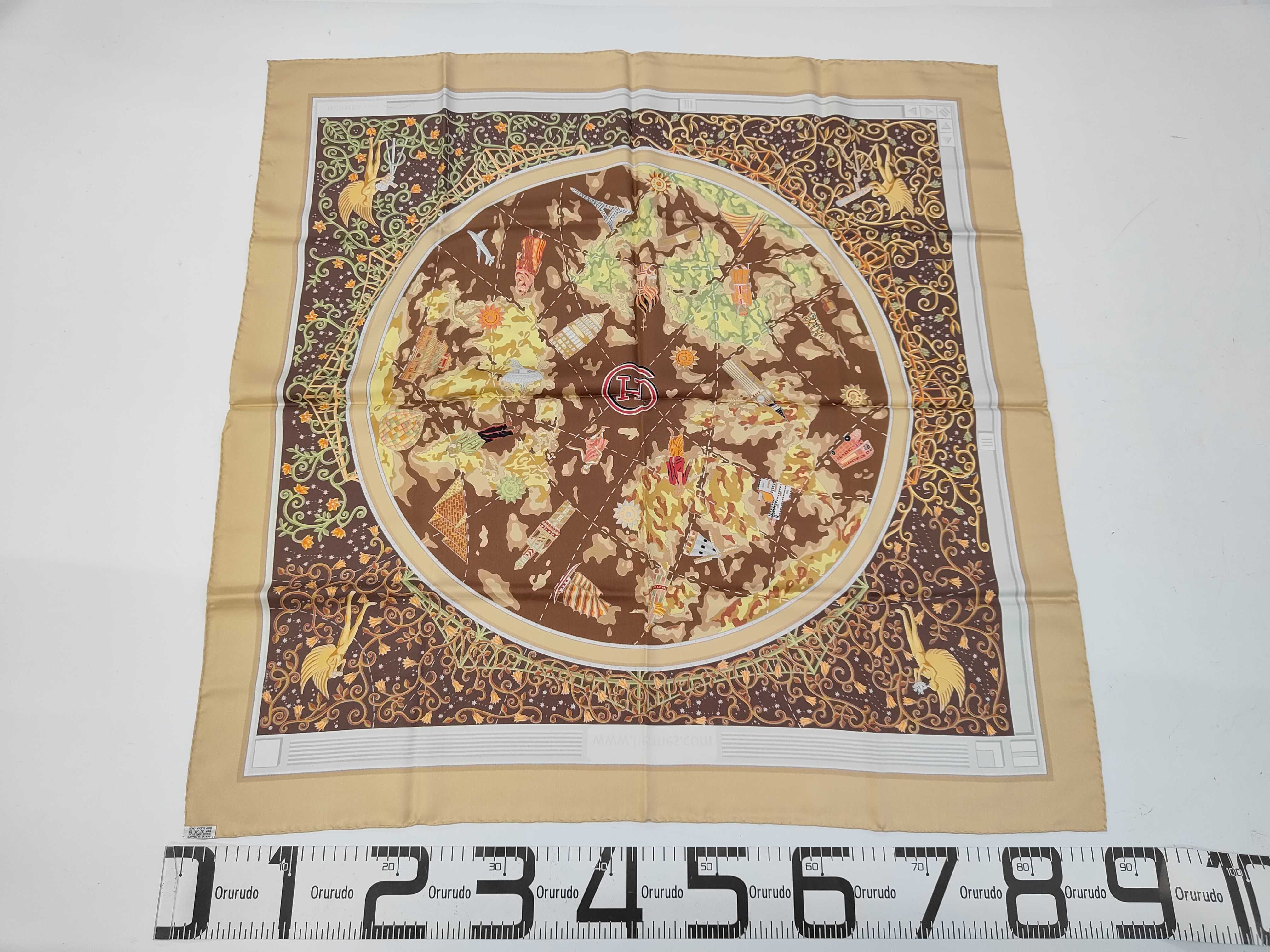 Carre World Map Motif and other accessories — view 3