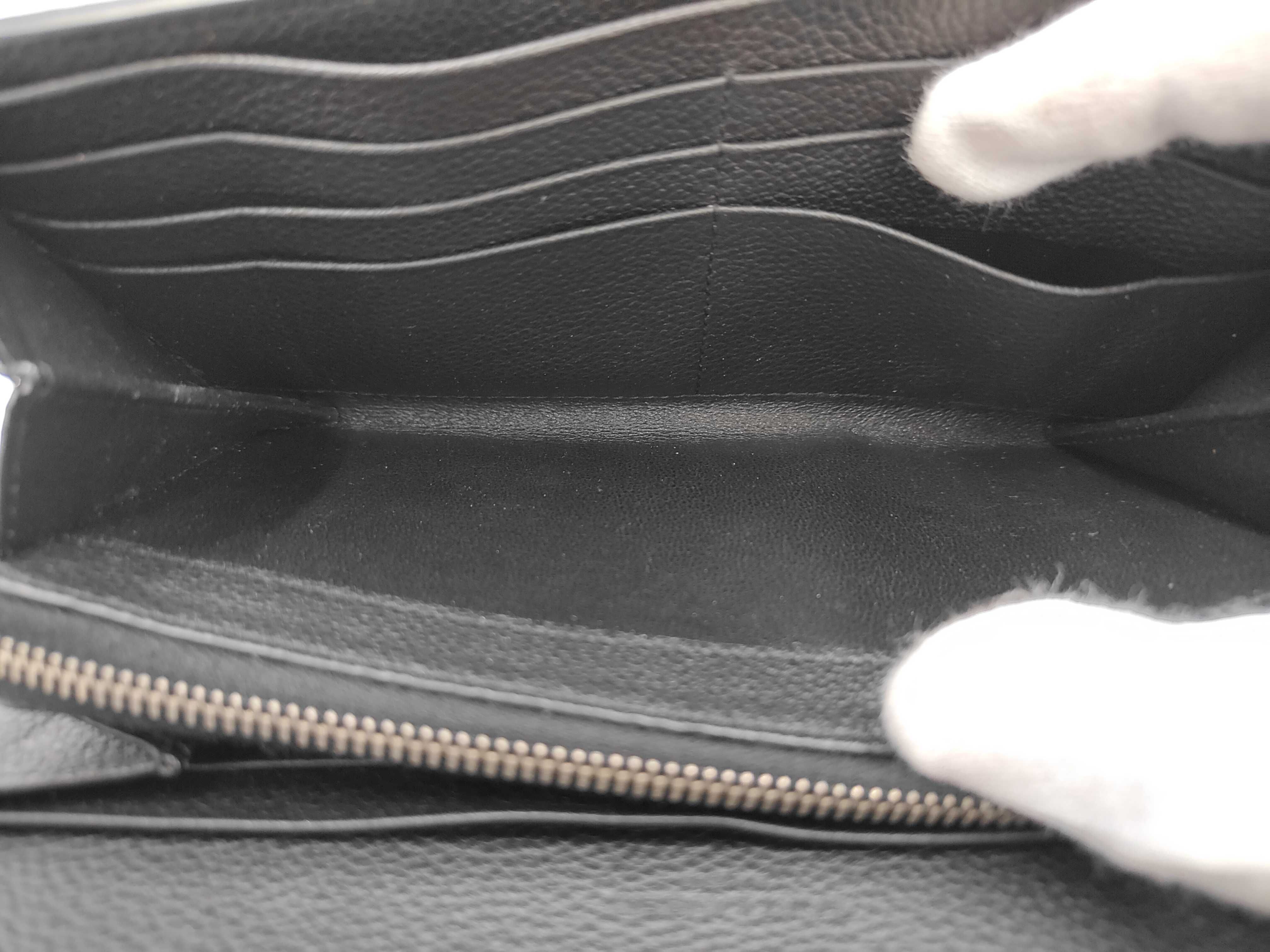 logo embossed YSL hardware long wallet — view 5