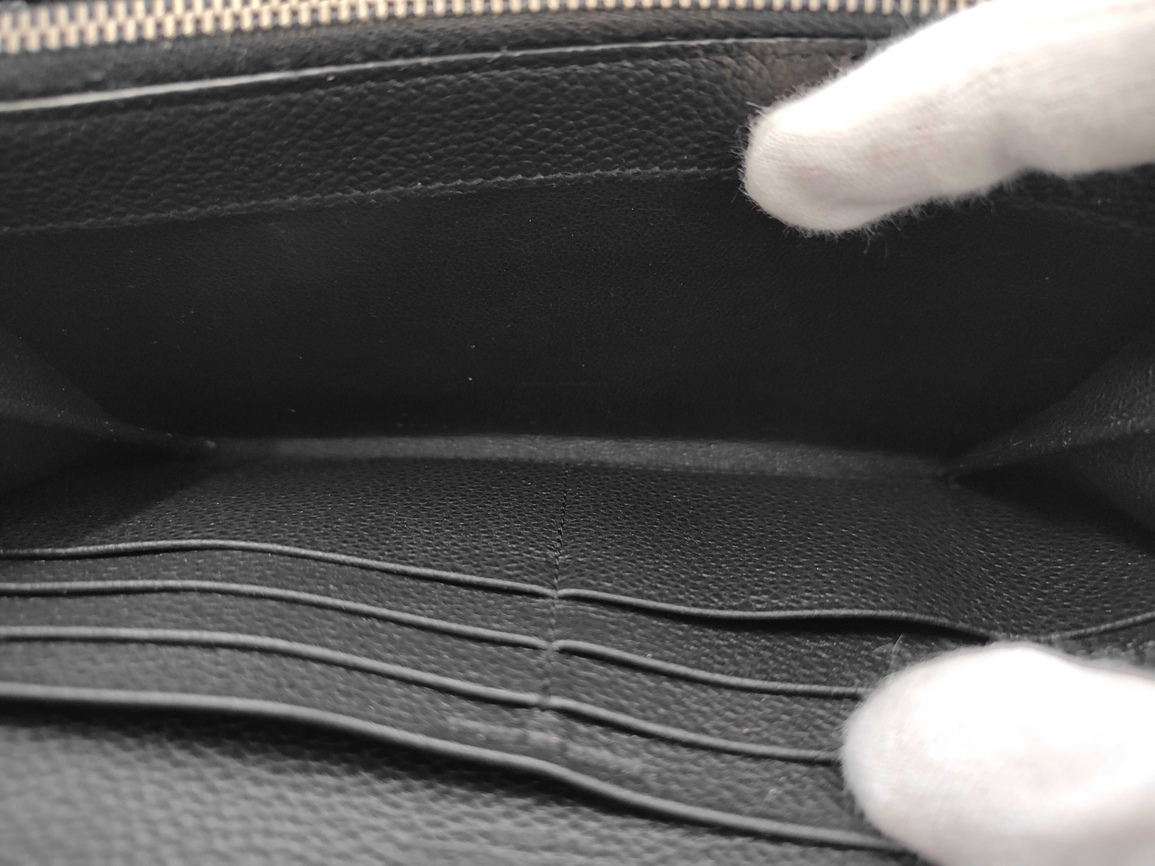 logo embossed YSL hardware long wallet — view 6