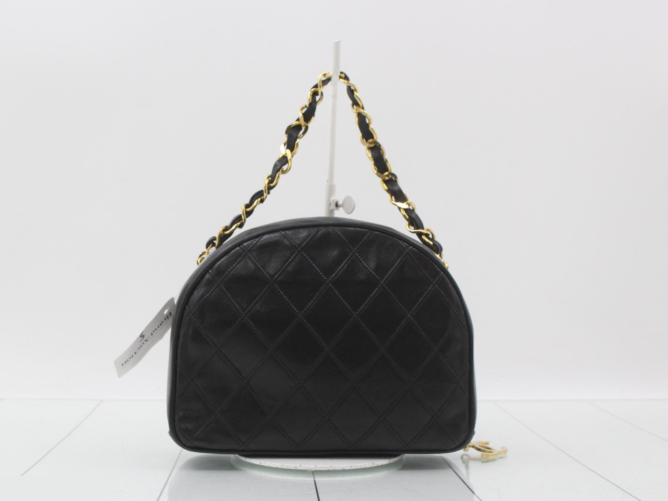 Bicolore Leather Chain Handbag — view 2