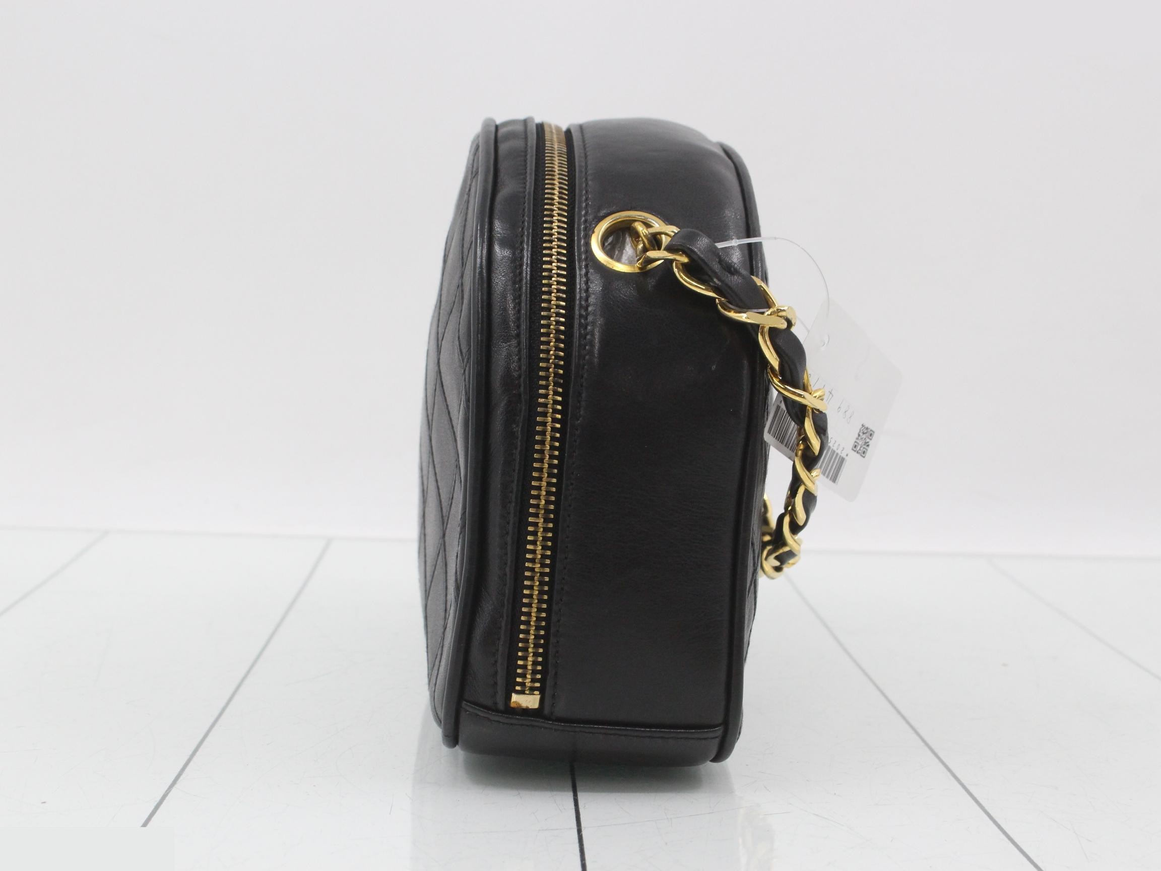 Bicolore Leather Chain Handbag — view 3