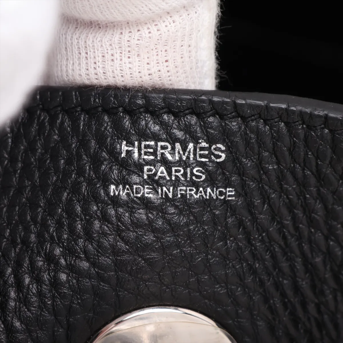 [Individually packaged] Hermes Lindy 30 Taurillon Clemence Black x Etoupe Silver Hardware K: 2007 — view 13
