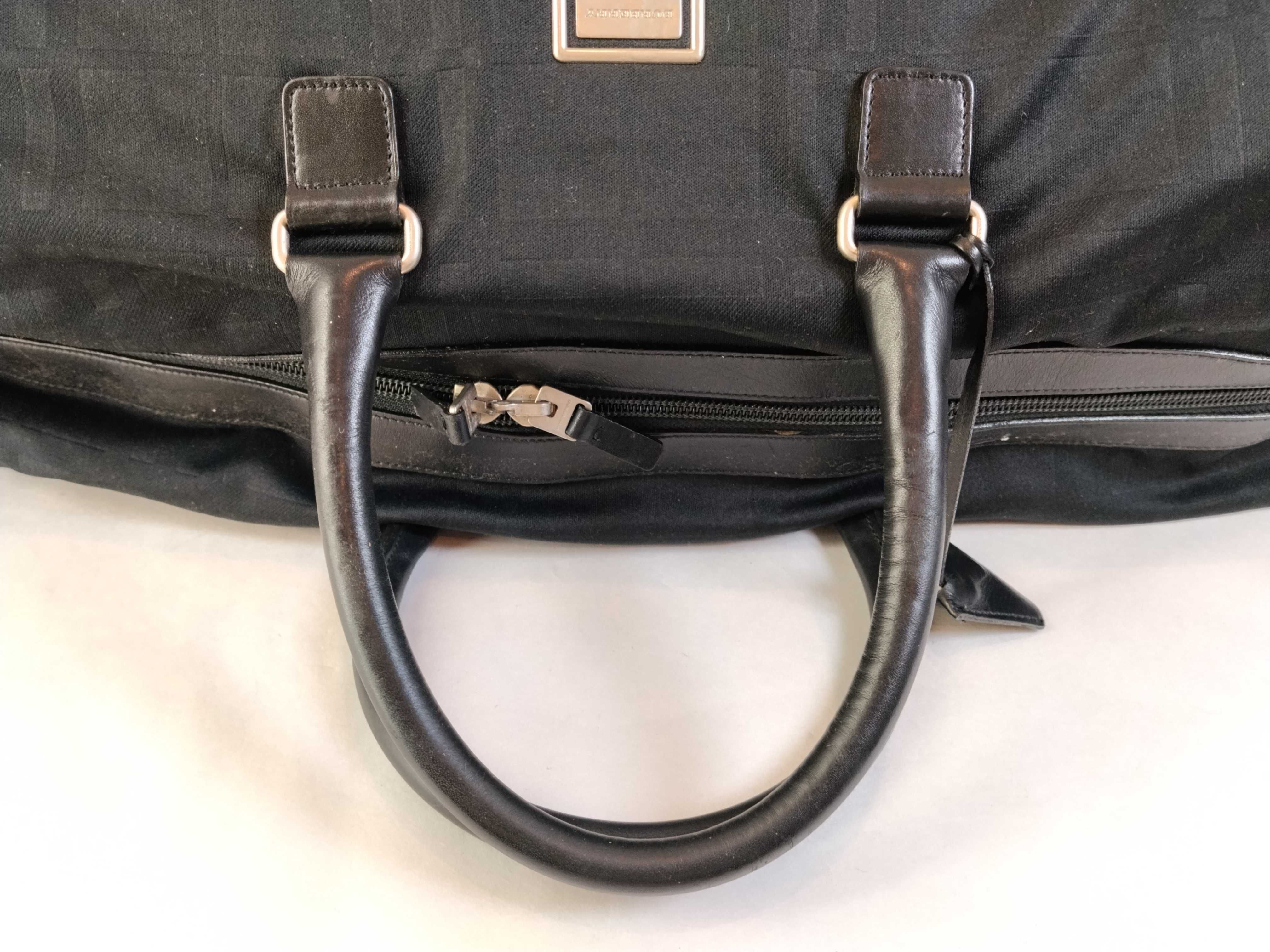 Black Check Boston Bag — view 3