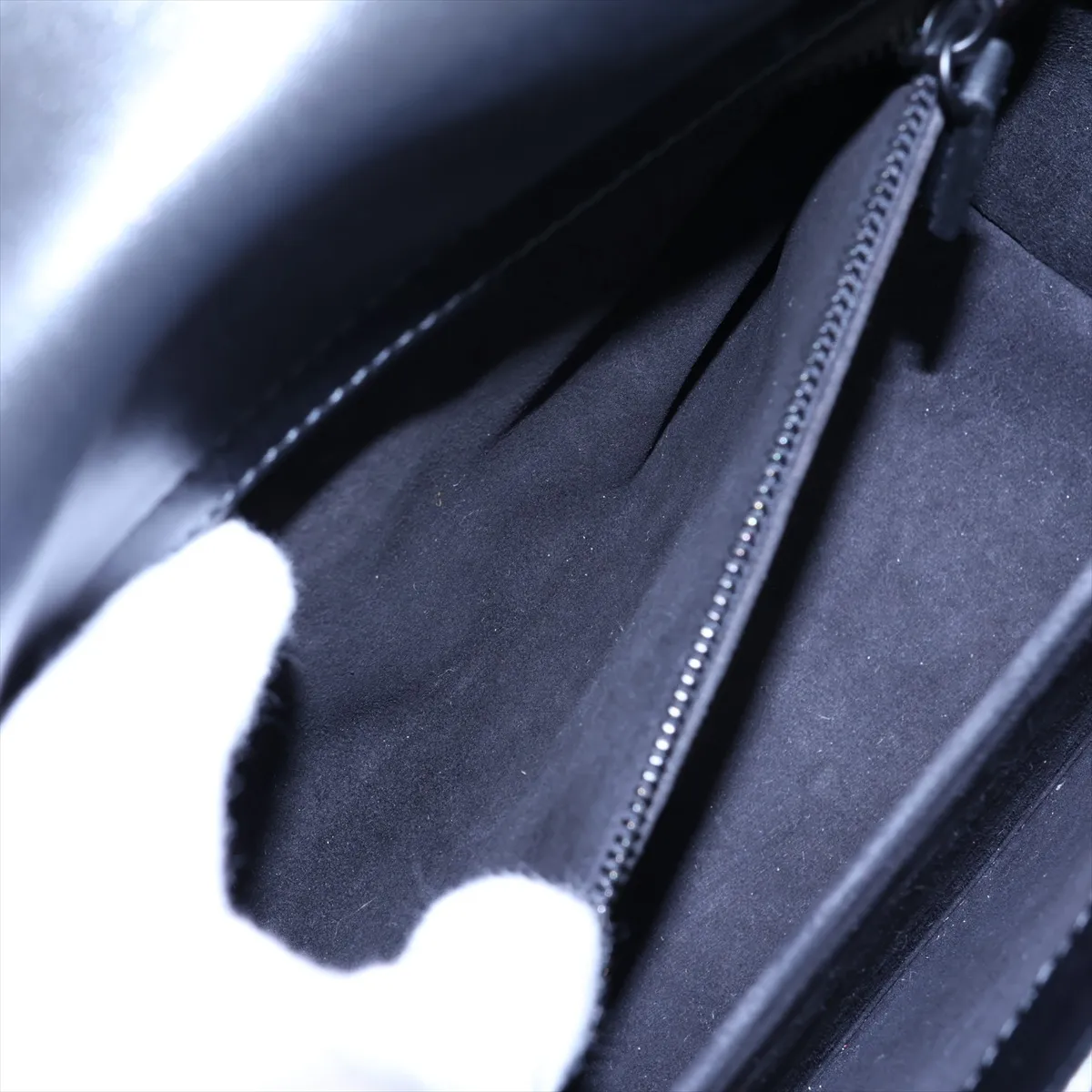 Lady Dior Cannage Leather x Patent Leather 2-Way Handbag, Black — view 9