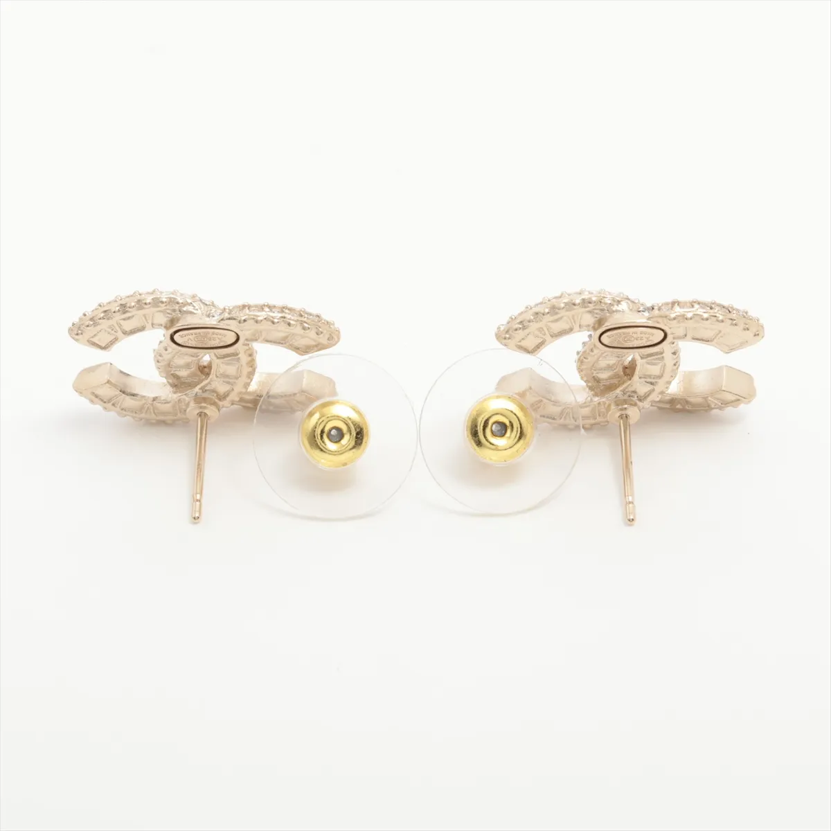 Cocomark A23V Earrings (for both ears) GP x Rhinestone Gold — view 4