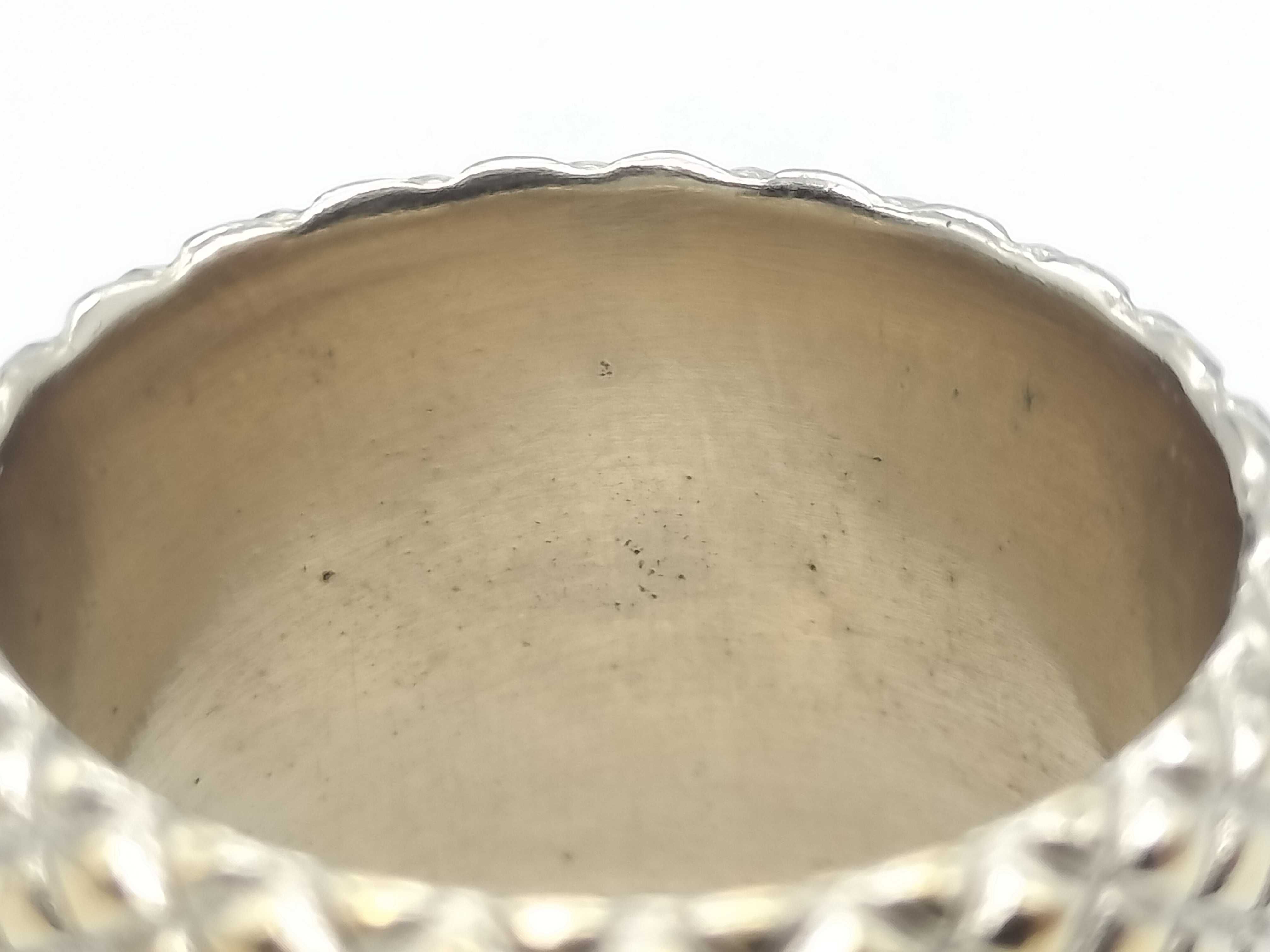 Coco Mark Quilted Stone Ring (Partially Damaged) — view 8