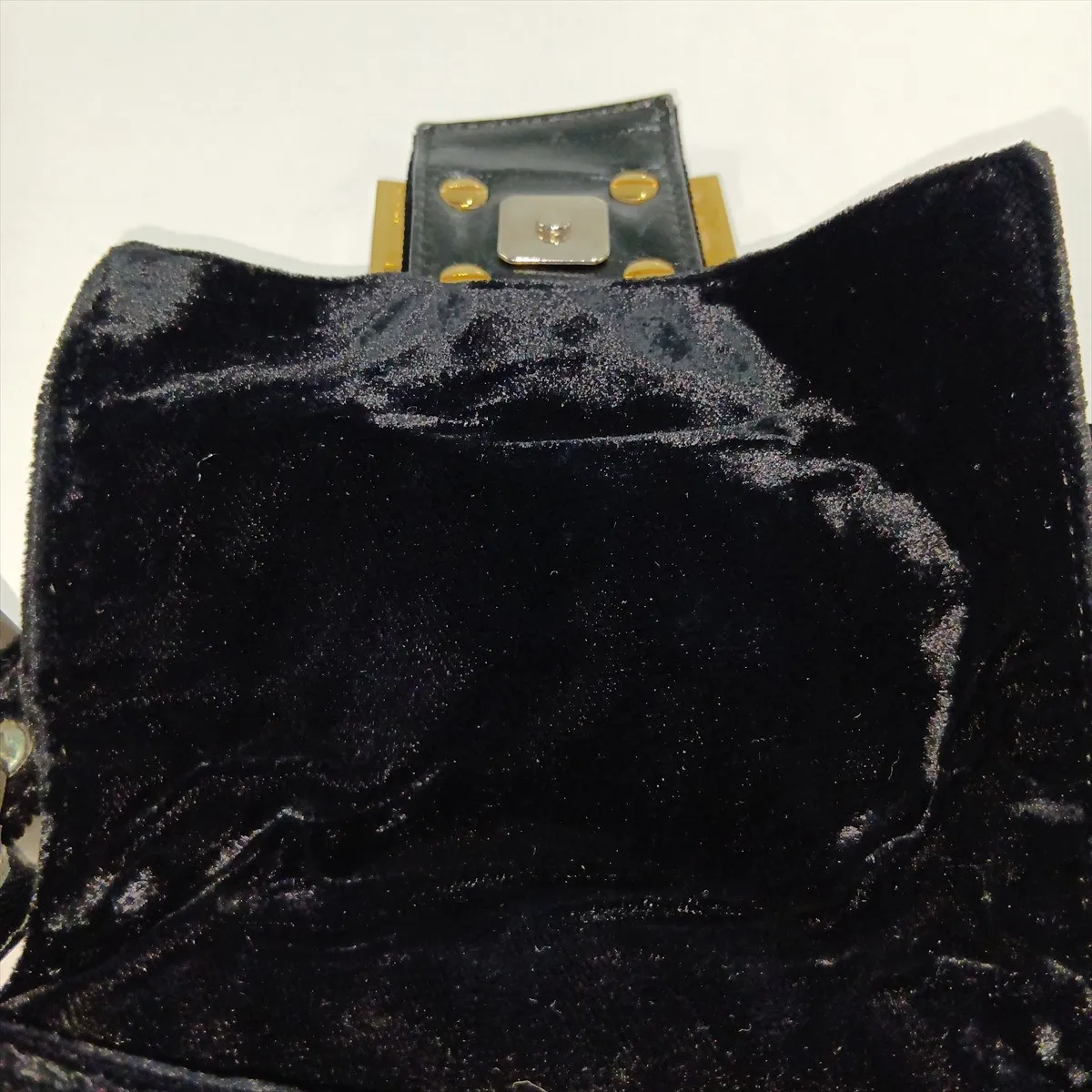 Mamma Bucket Velvet Shoulder Bag, Black, 26571 — view 12