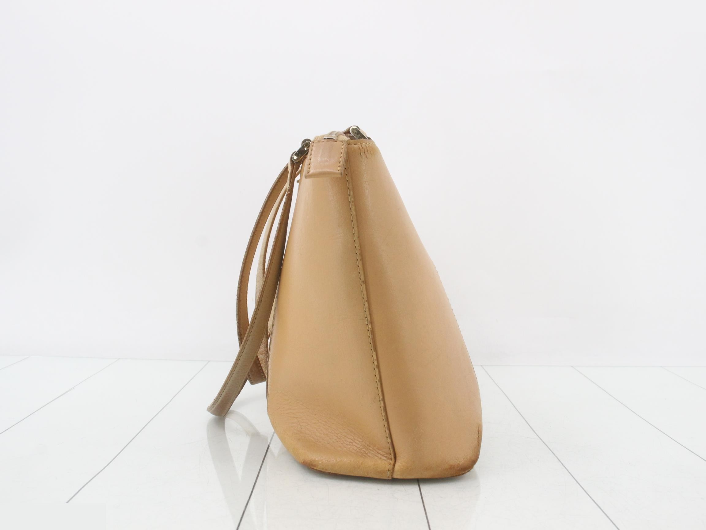 leather tote bag — view 3