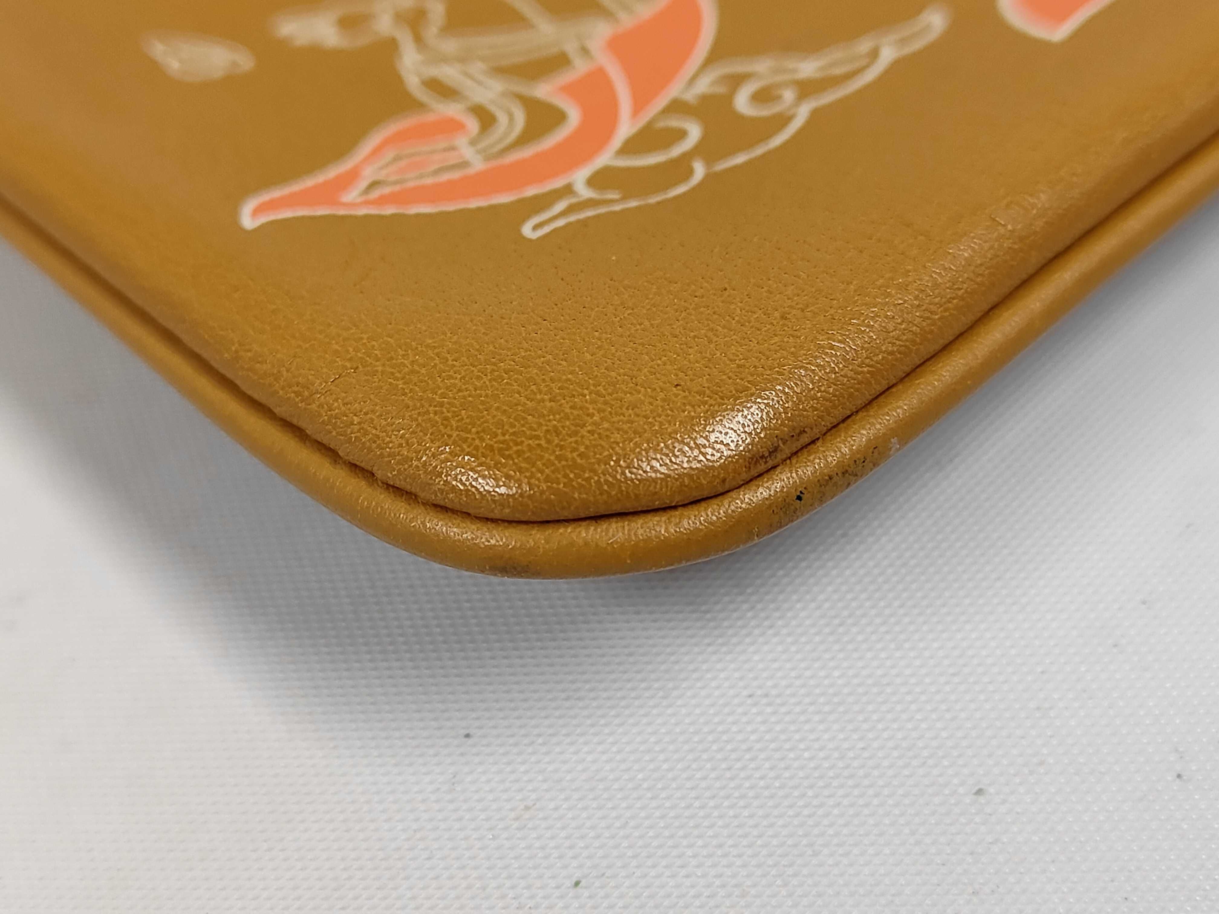 Carre Pocket Long Pouch, Leather, Camel, Z Stamp — view 4