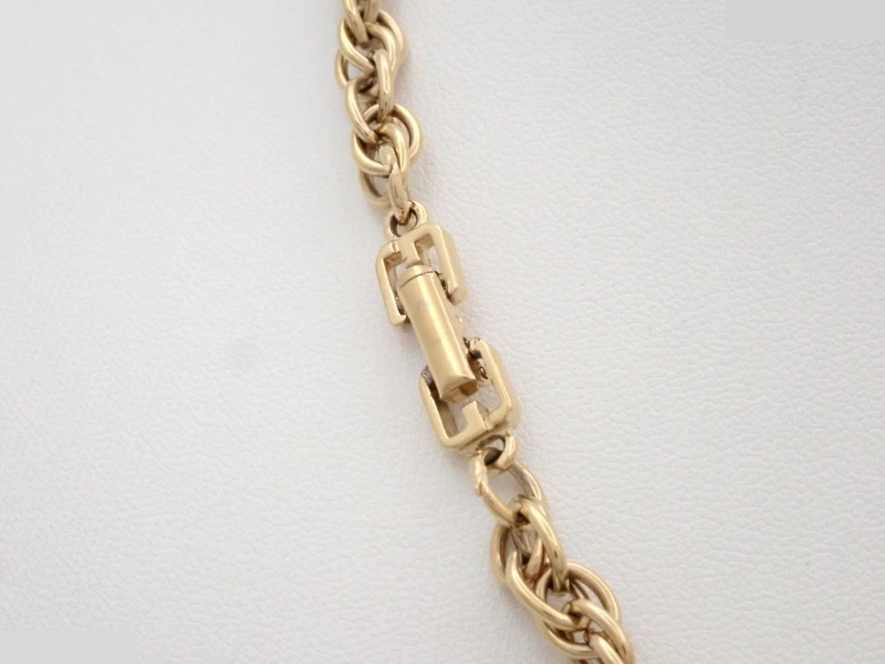 Gold Plated Necklace, Chain approximately 46cm — view 2