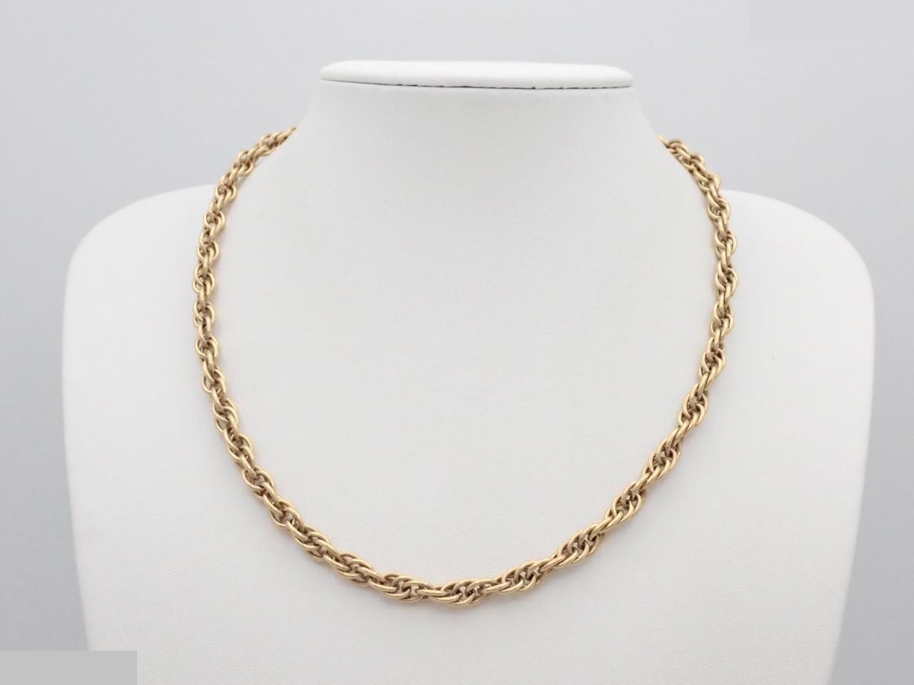 Gold Plated Necklace, Chain approximately 46cm — view 3