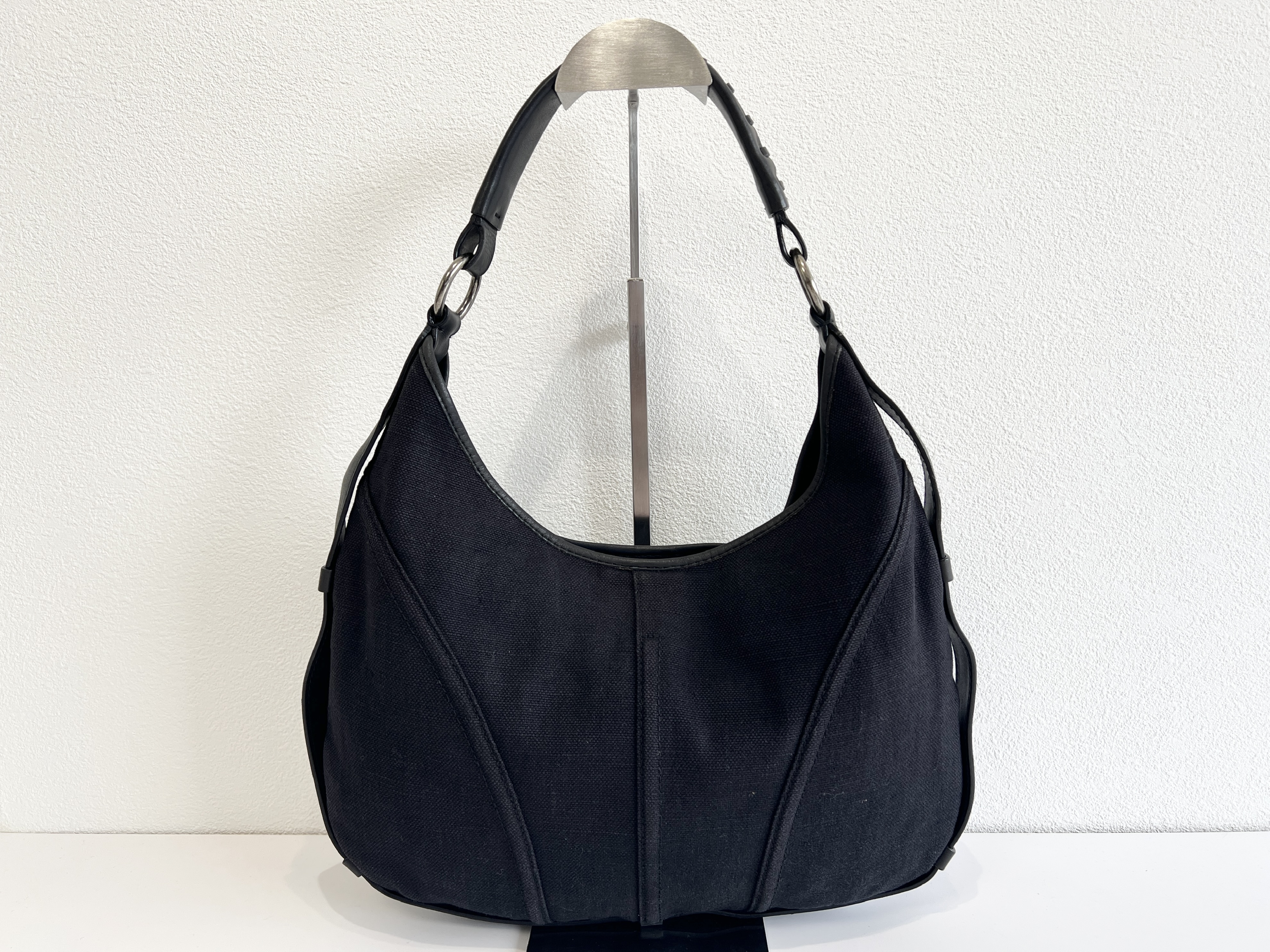 Mombasa Canvas Leather Shoulder Bag (One-Shoulder Bag) — view 2