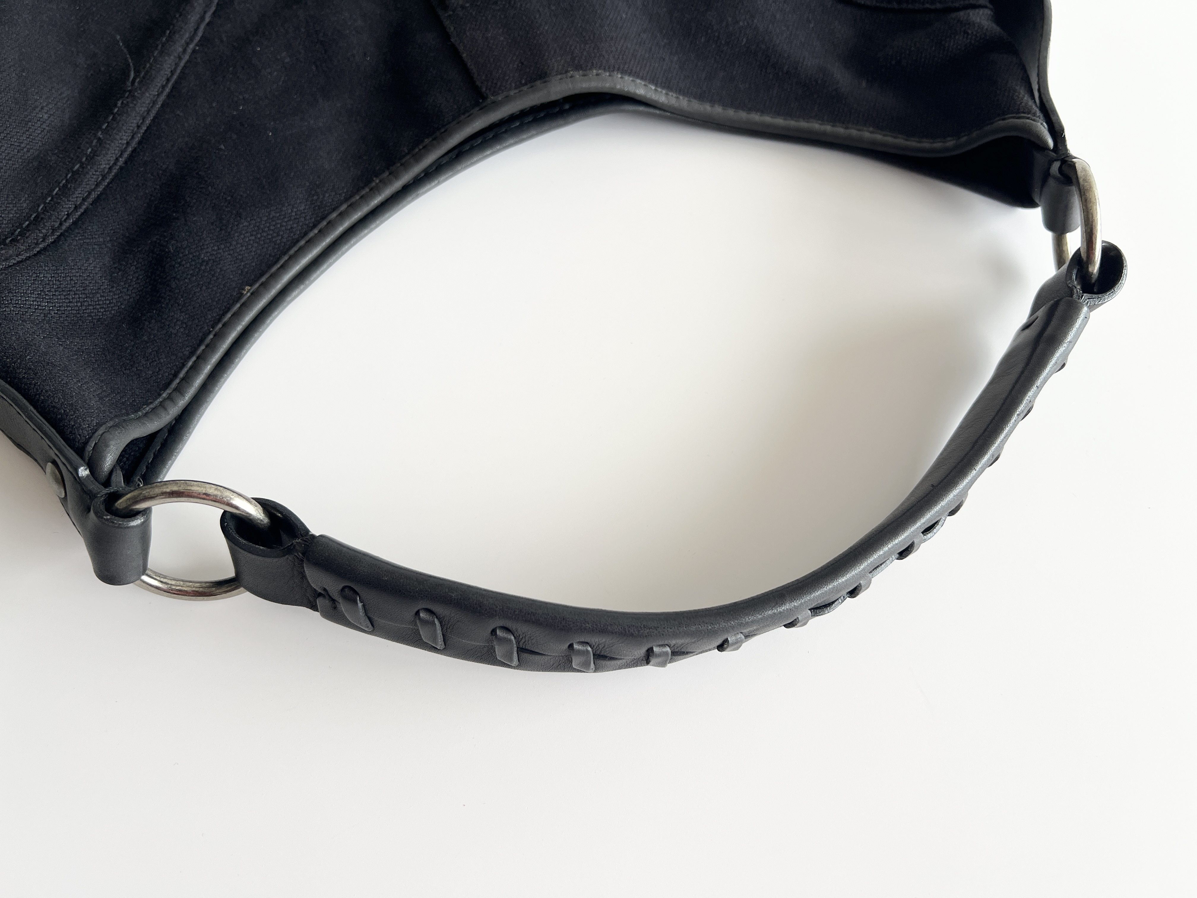 Mombasa Canvas Leather Shoulder Bag (One-Shoulder Bag) — view 3