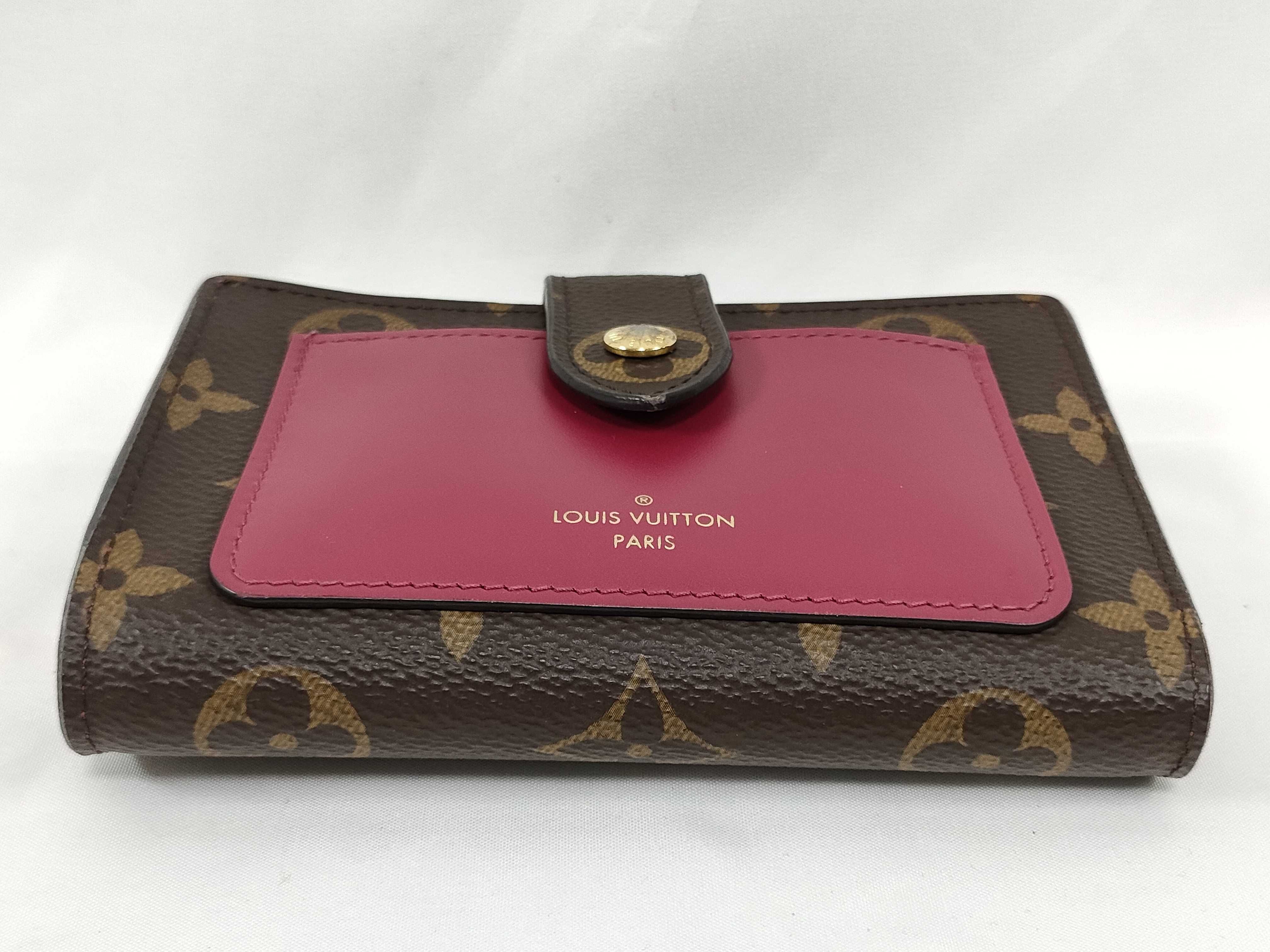 Monogram Louis Vuitton Monogram Portefeuille Juliette Fuchsia M69433 SP3220 Wallet — view 3