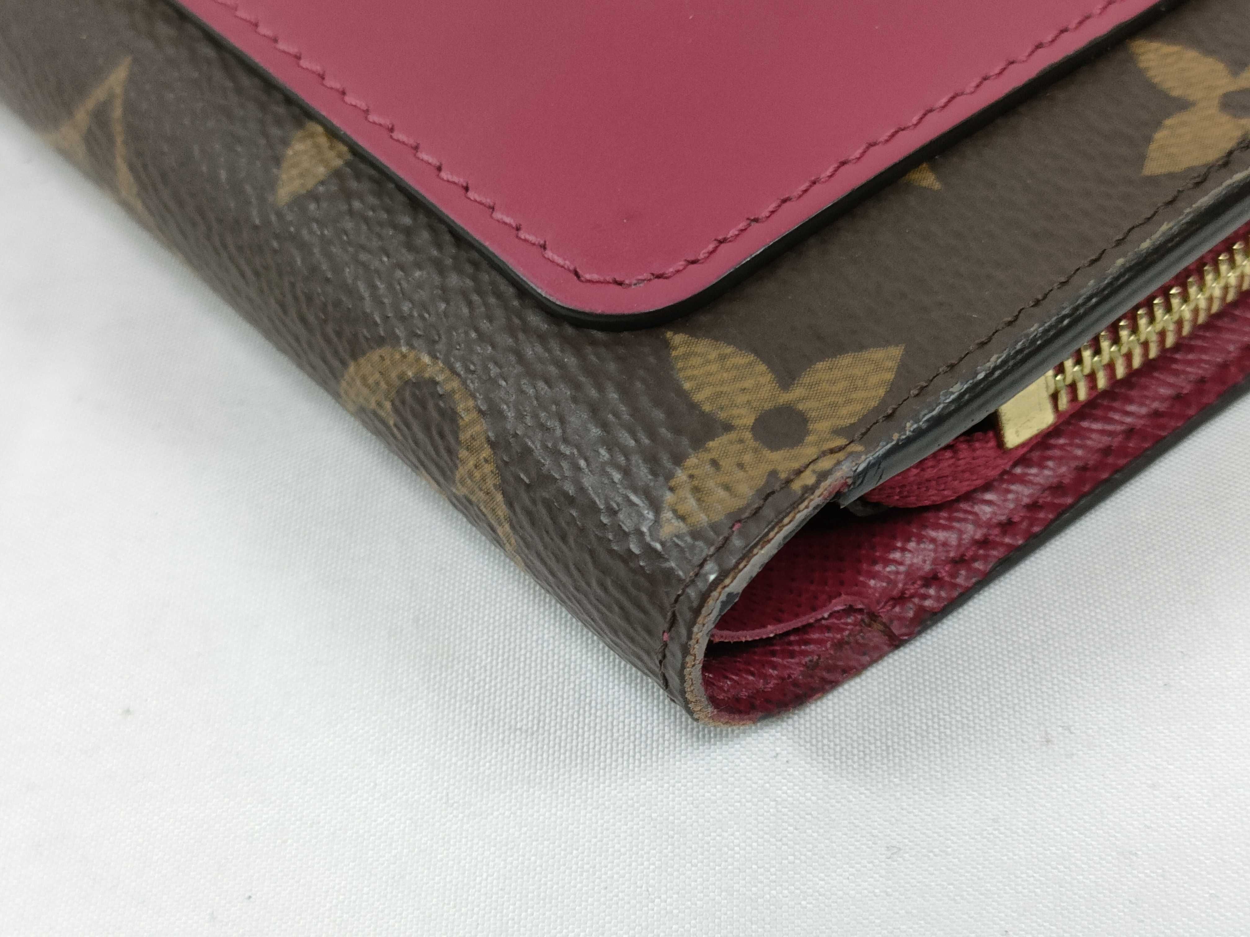 Monogram Louis Vuitton Monogram Portefeuille Juliette Fuchsia M69433 SP3220 Wallet — view 4