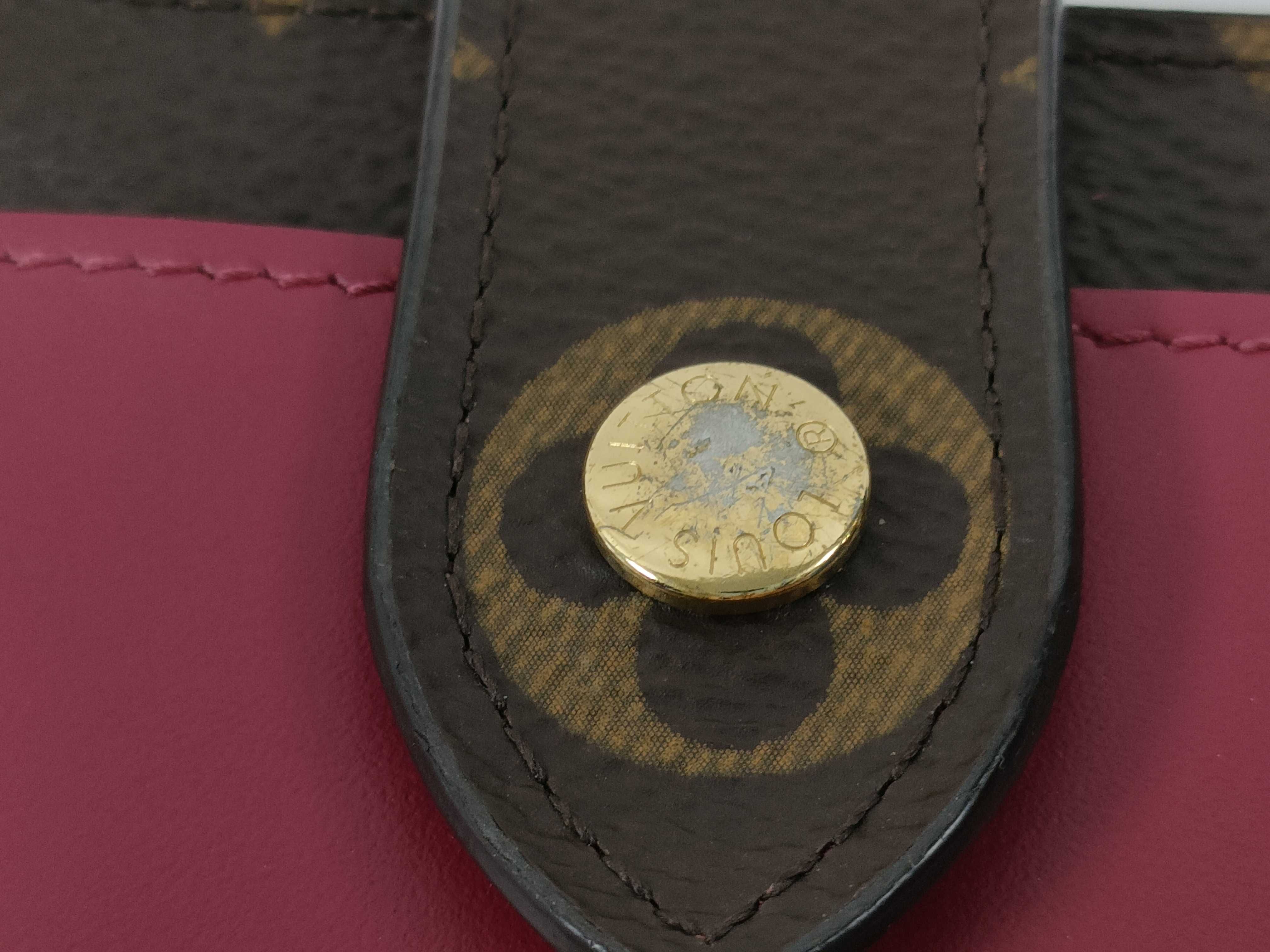Monogram Louis Vuitton Monogram Portefeuille Juliette Fuchsia M69433 SP3220 Wallet — view 8