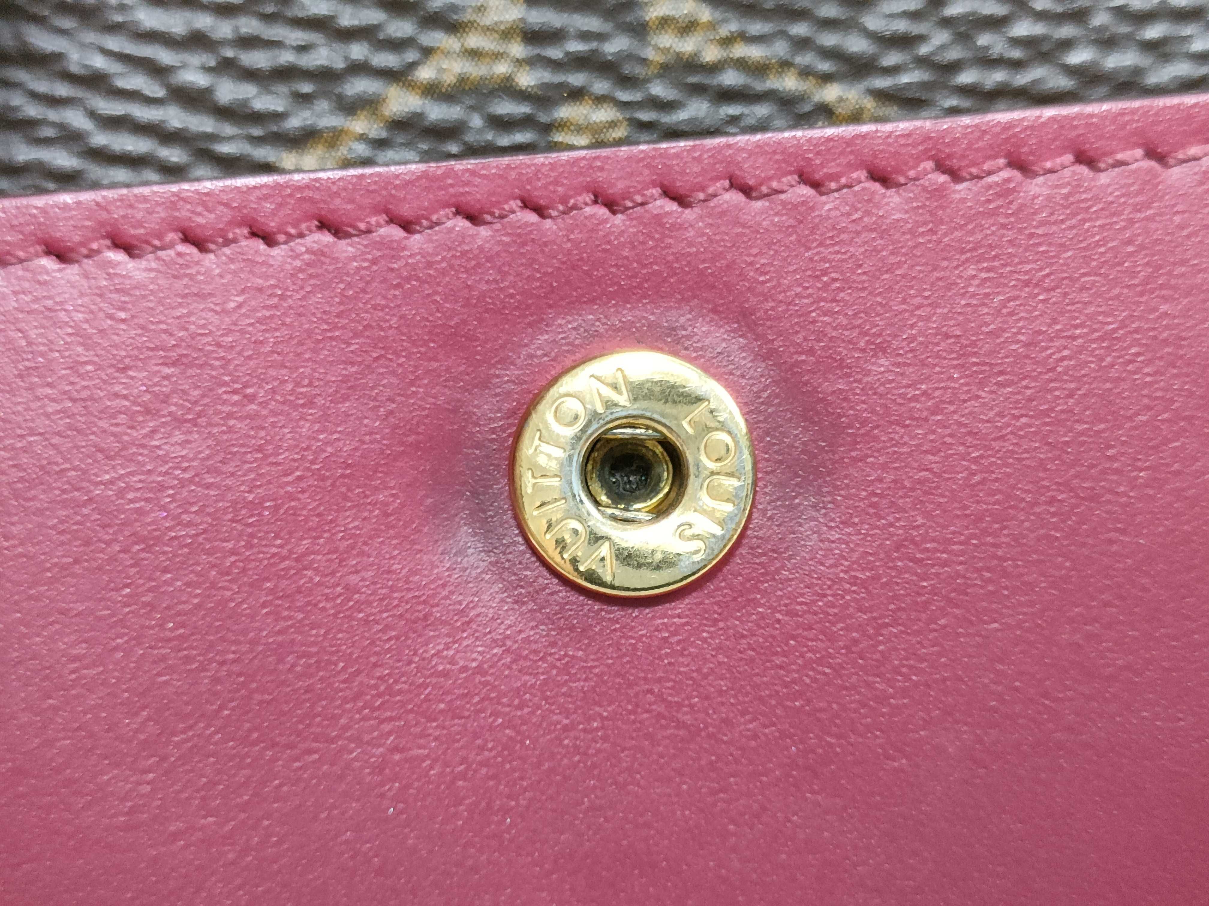 Monogram Louis Vuitton Monogram Portefeuille Juliette Fuchsia M69433 SP3220 Wallet — view 9