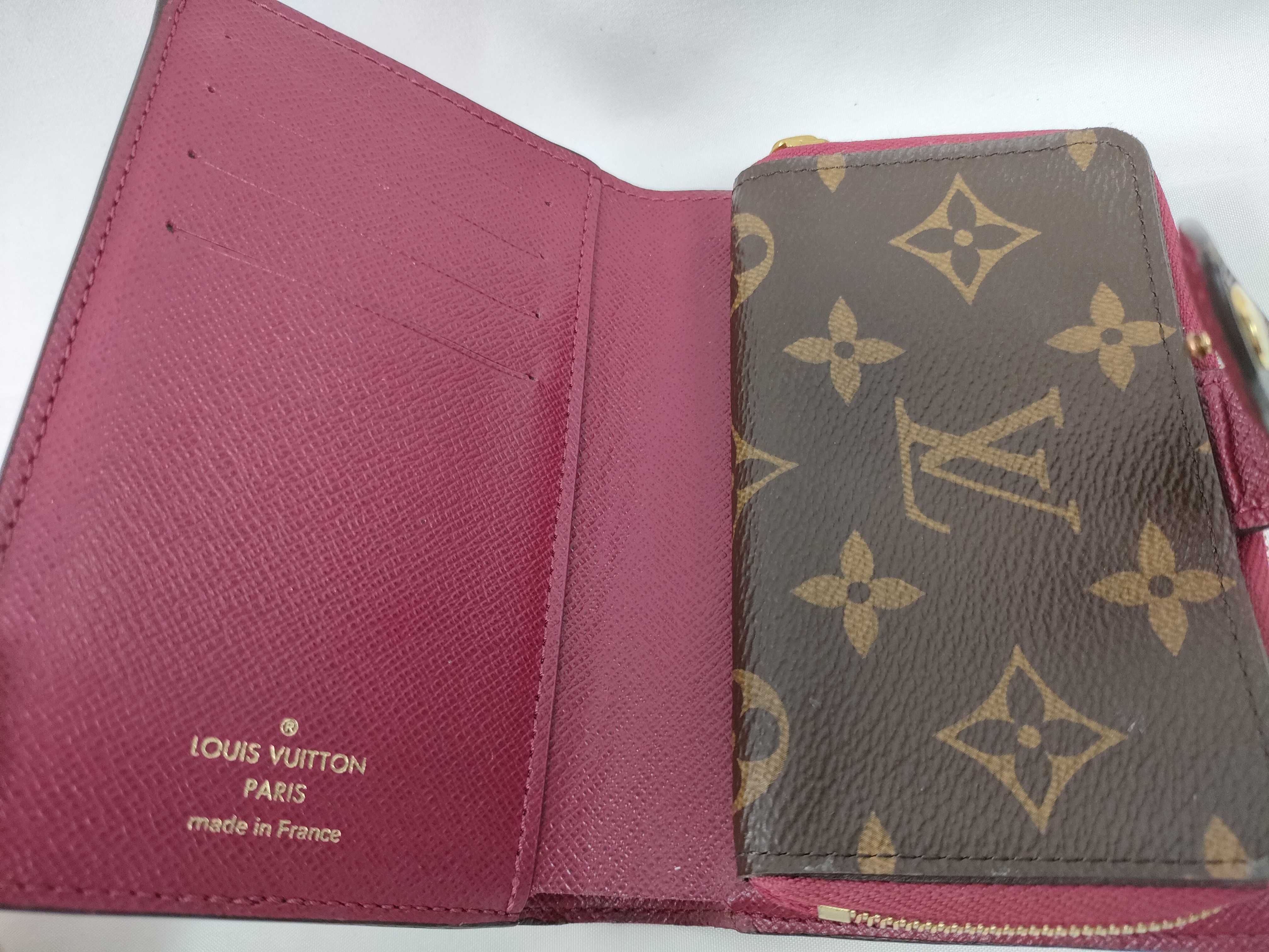 Monogram Louis Vuitton Monogram Portefeuille Juliette Fuchsia M69433 SP3220 Wallet — view 10