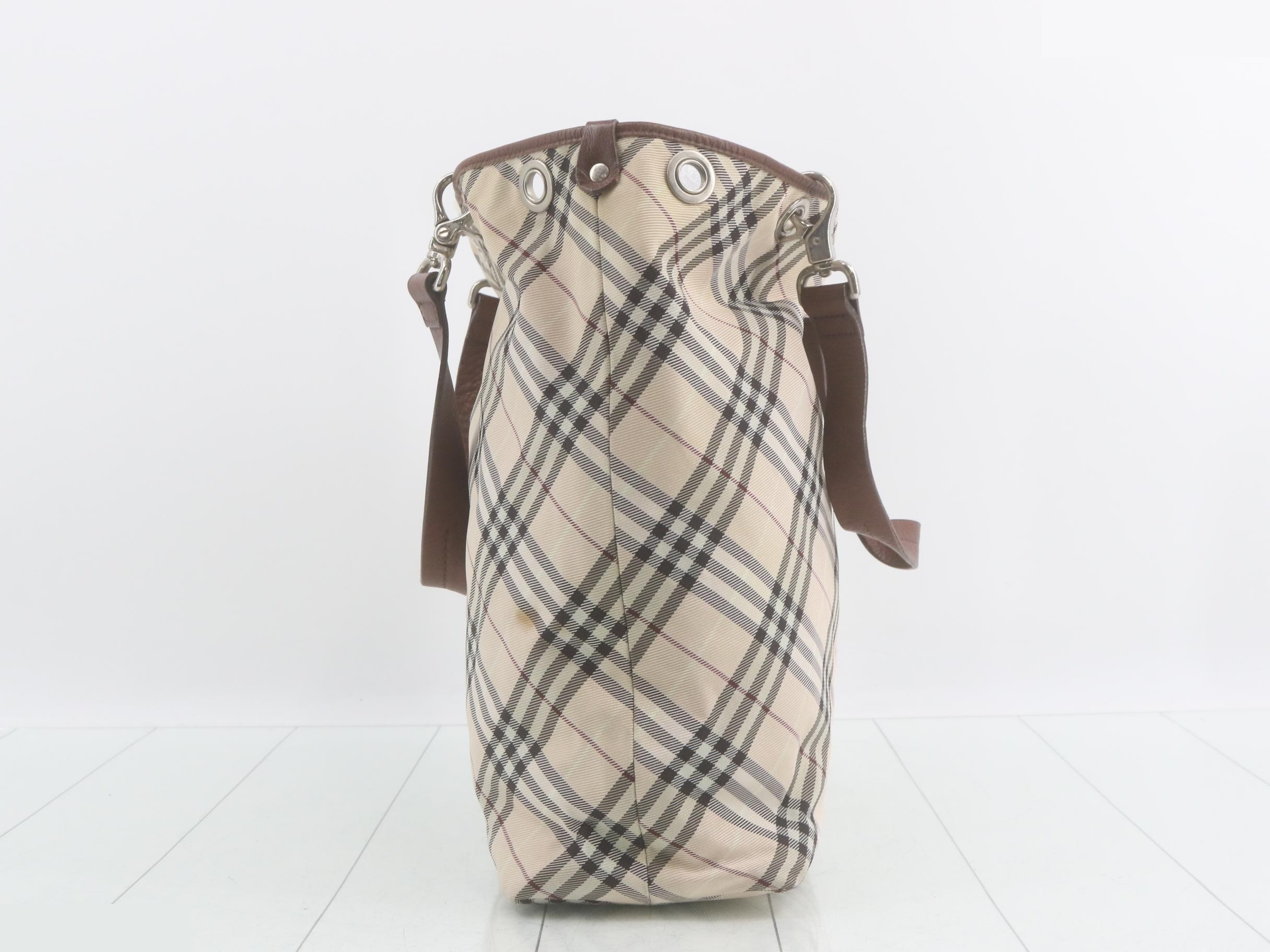 Blue Label Check Pattern Tote Bag — view 4