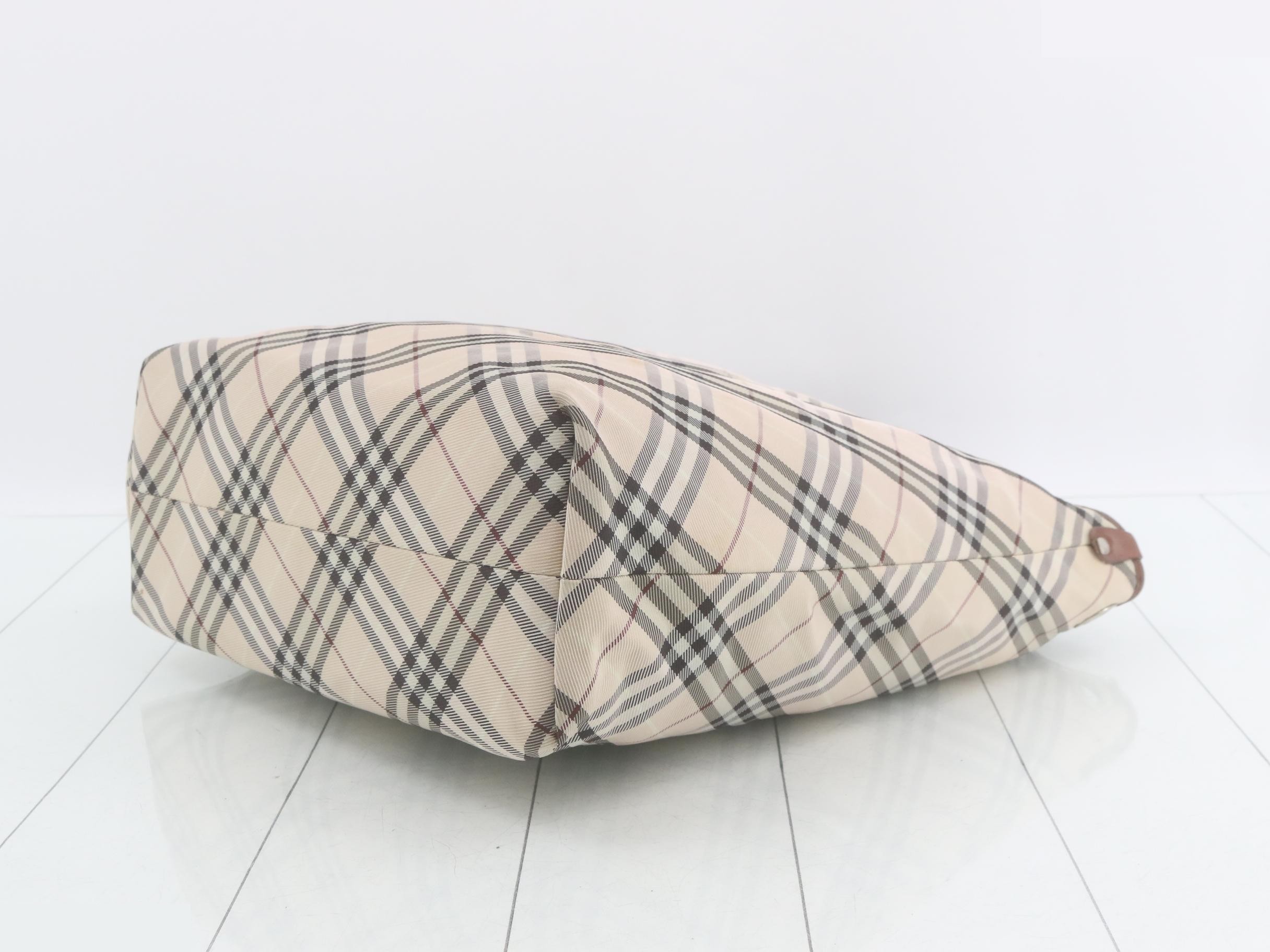 Blue Label Check Pattern Tote Bag — view 6