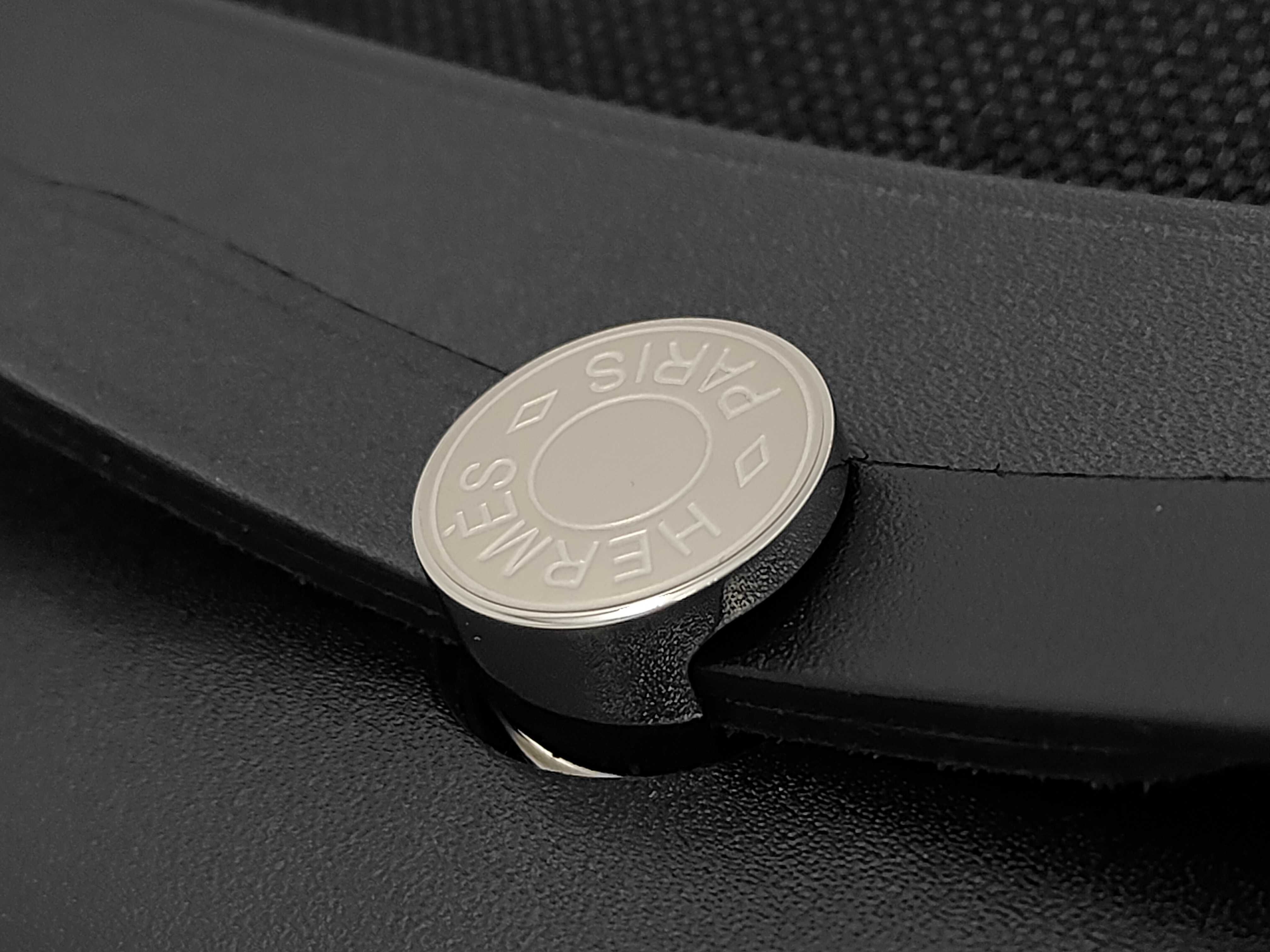 Herbag Zip Mini Black Toile/Vache Hunter Silver Hardware G Stamp Handbag — view 11