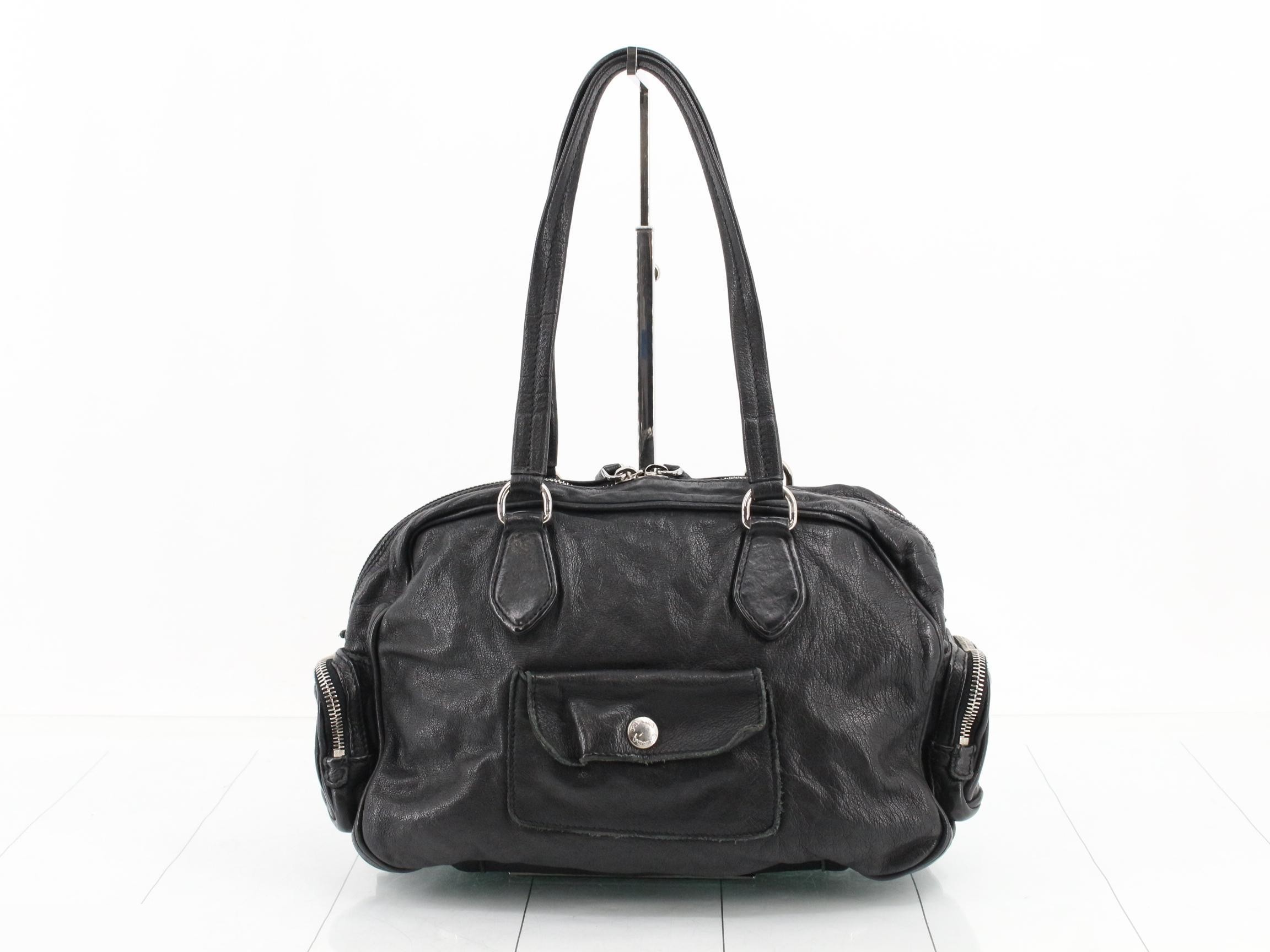 Washed leather handbag — view 2