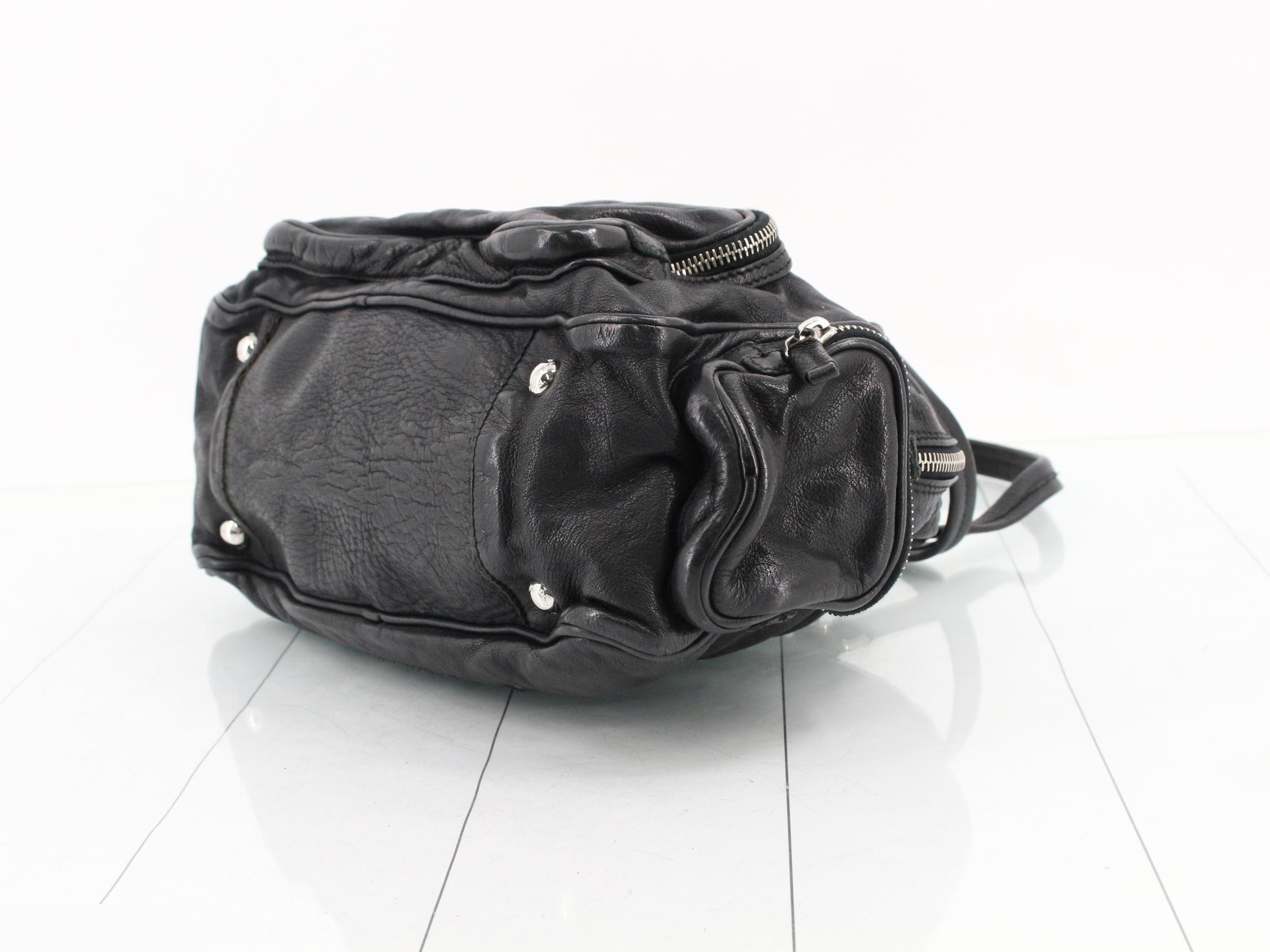 Washed leather handbag — view 6