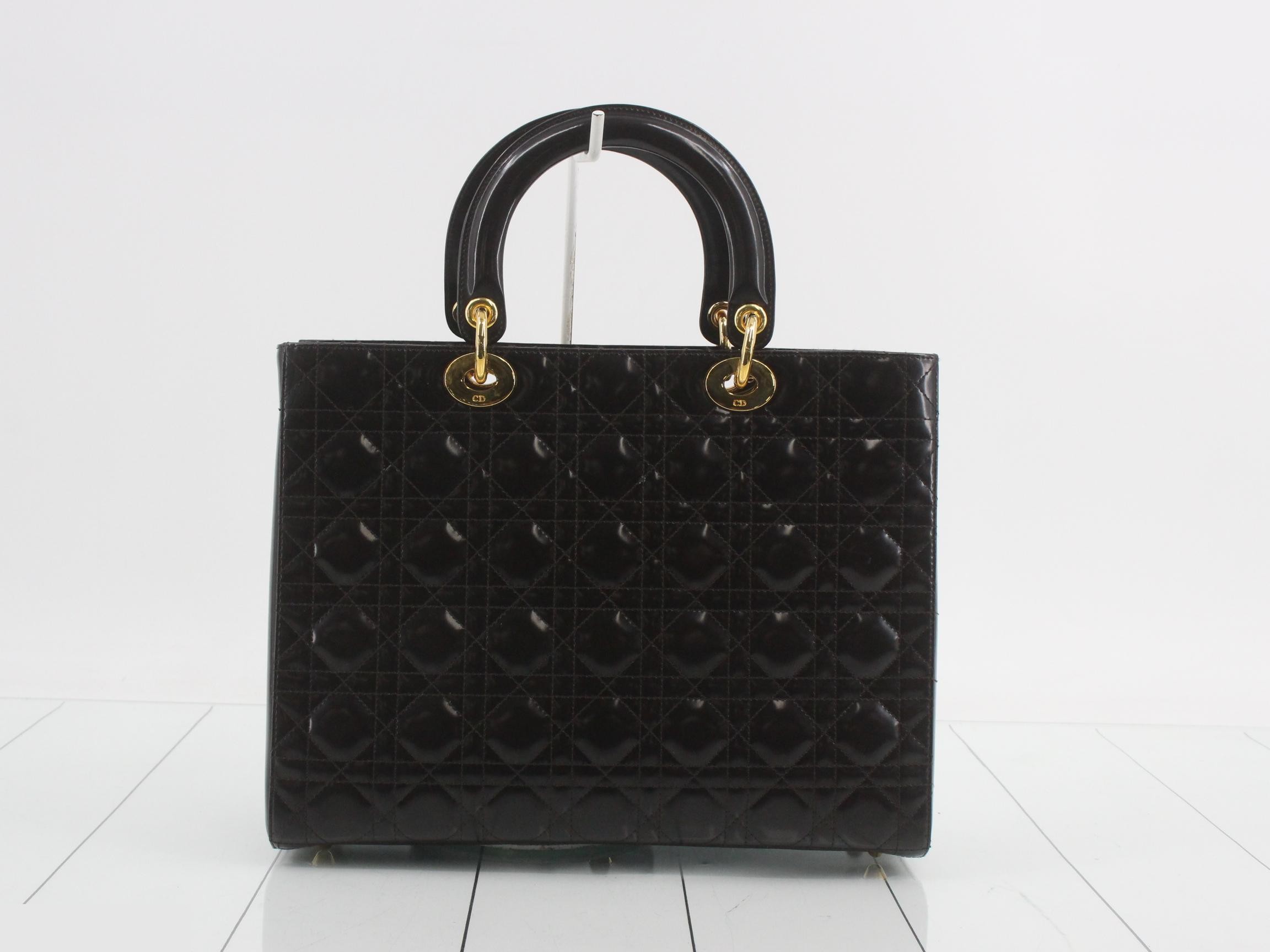 Lady Dior Enamel Card Case with Strap — view 2