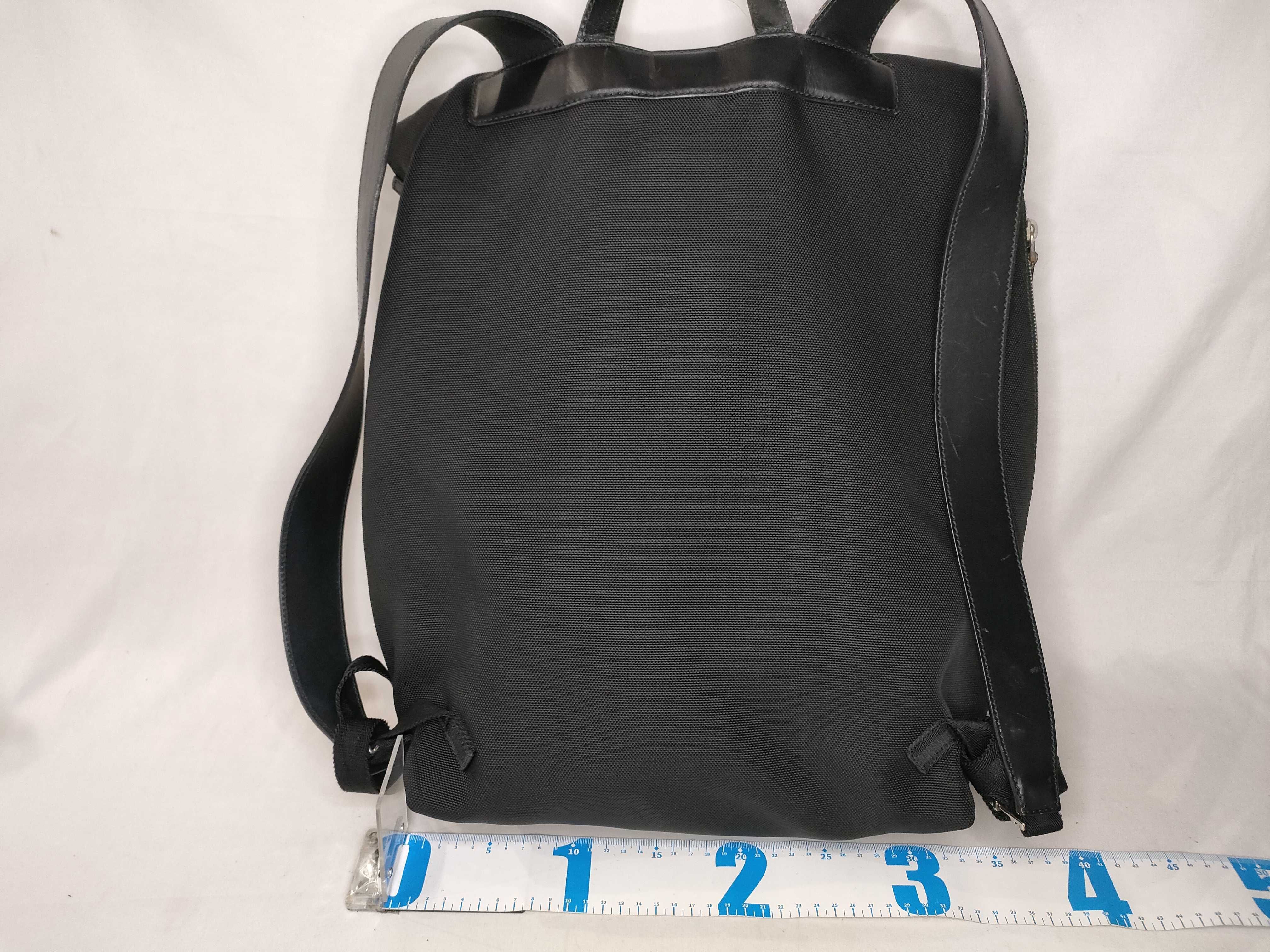 Sherry Line Techno Canvas Shoulder Bag Black 337074 Backpack — view 2