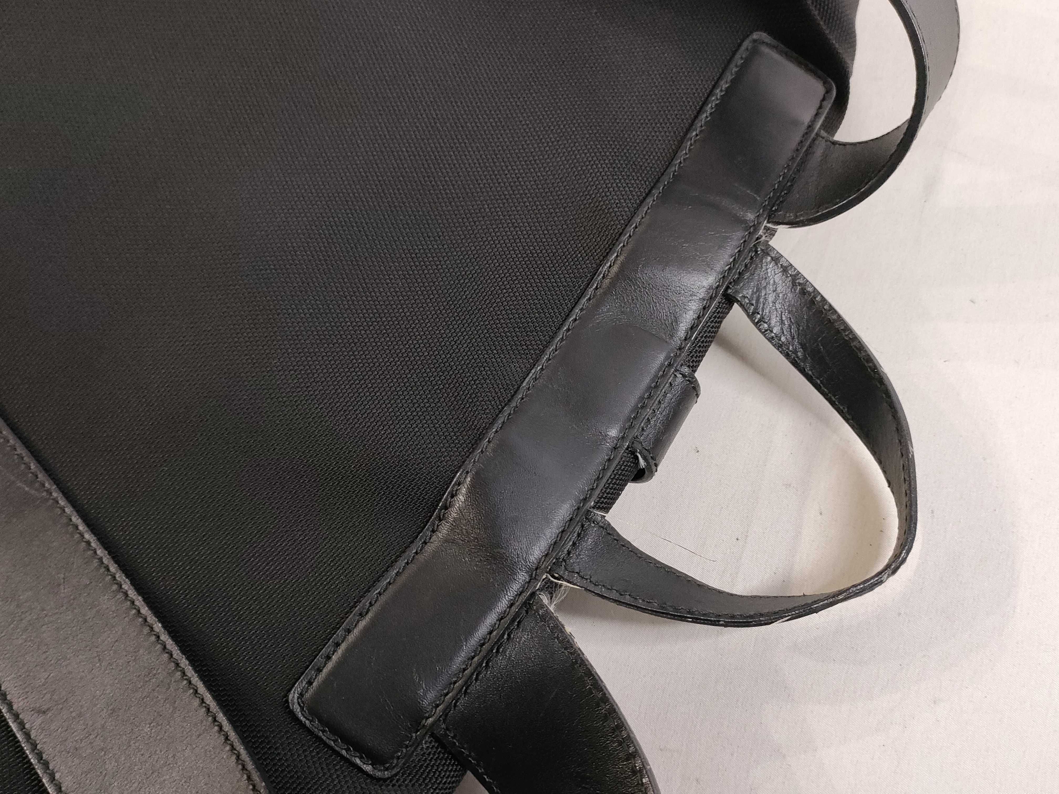 Sherry Line Techno Canvas Shoulder Bag Black 337074 Backpack — view 5